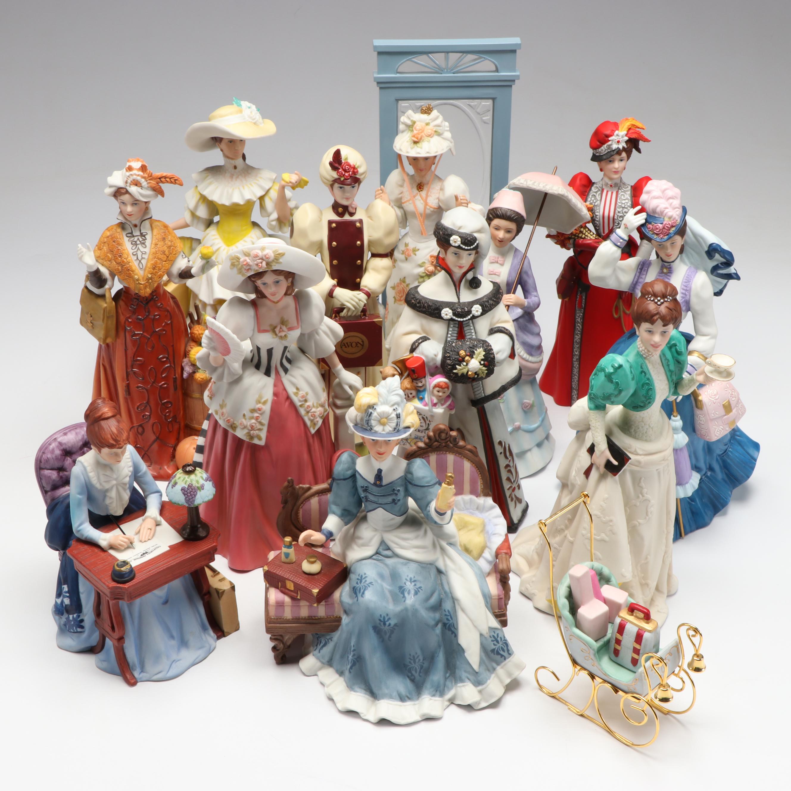 Avon President's Club "Albee Award" Porcelain Figures