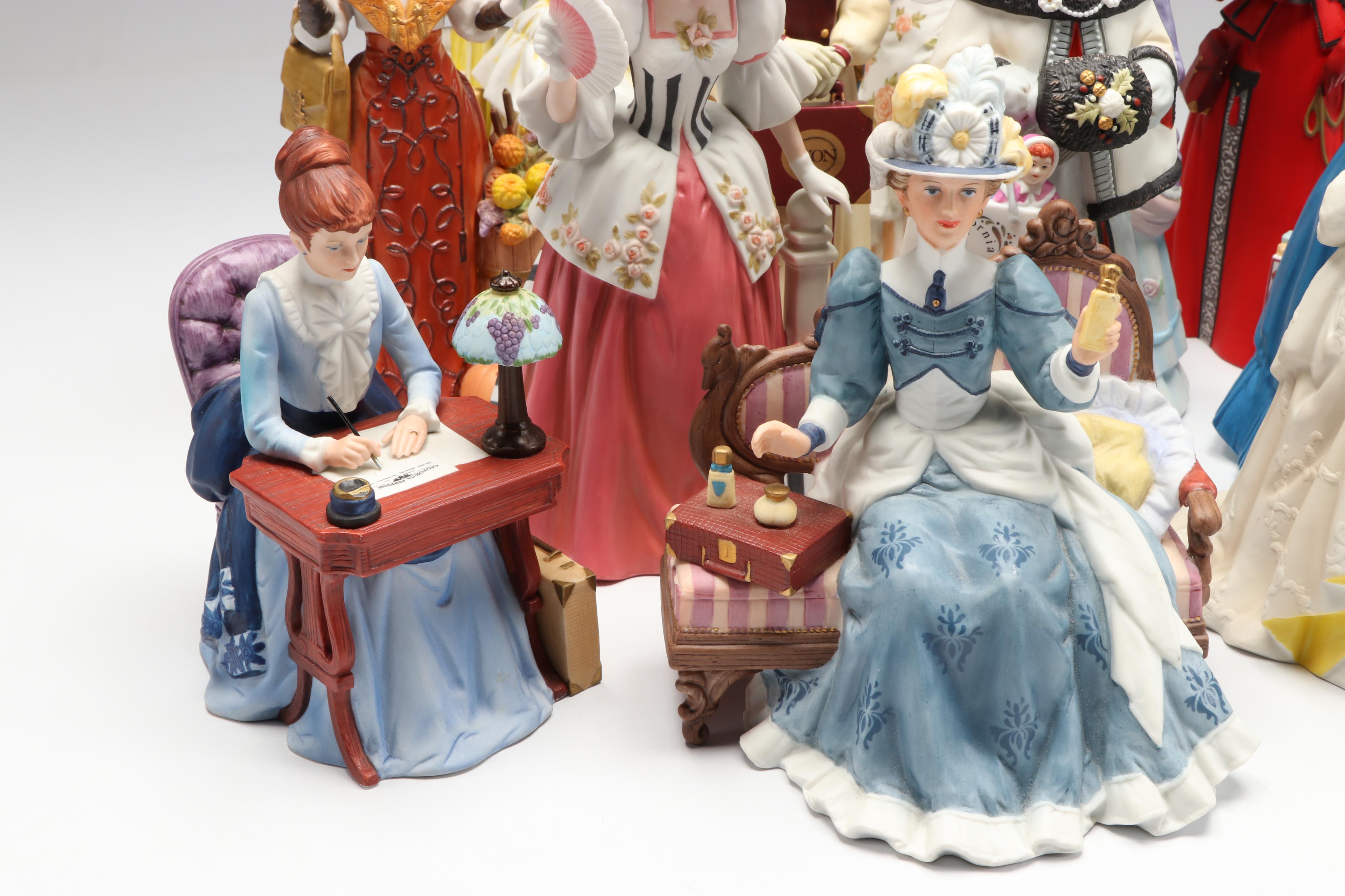 Avon President's Club "Albee Award" Porcelain Figures
