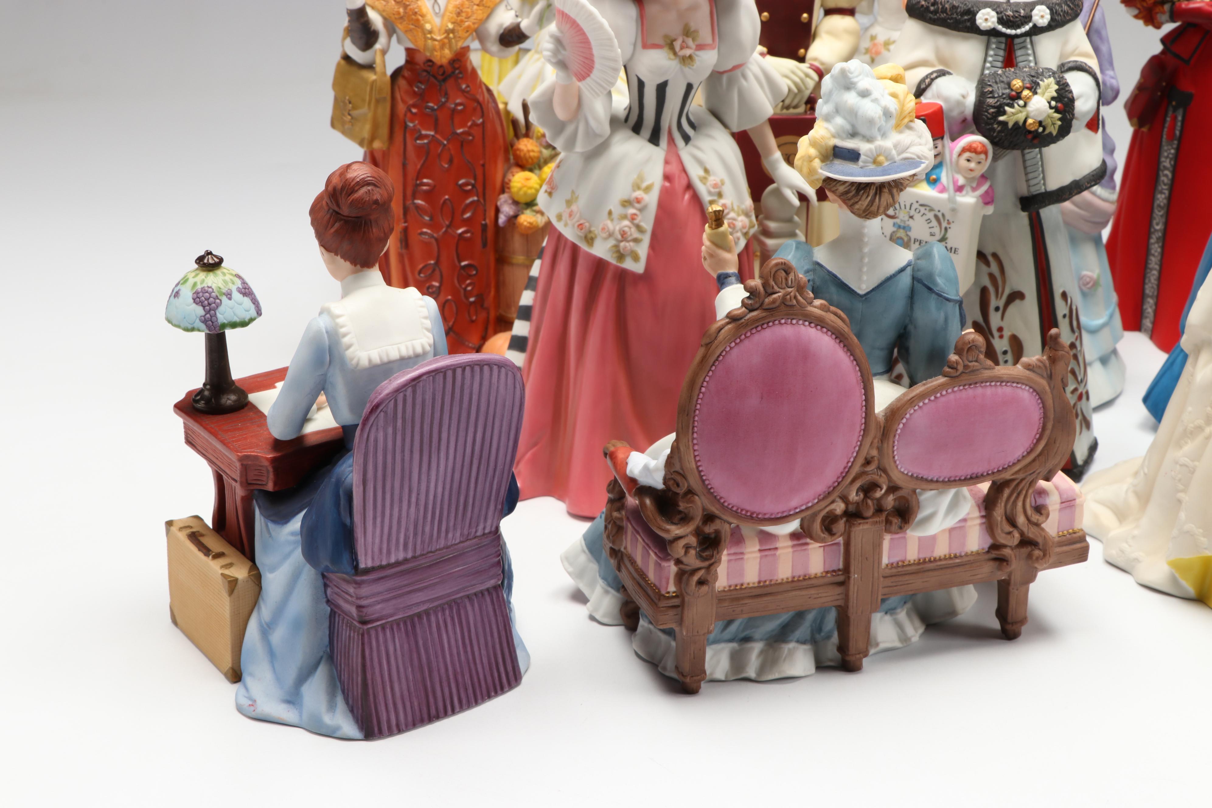 Avon President's Club "Albee Award" Porcelain Figures