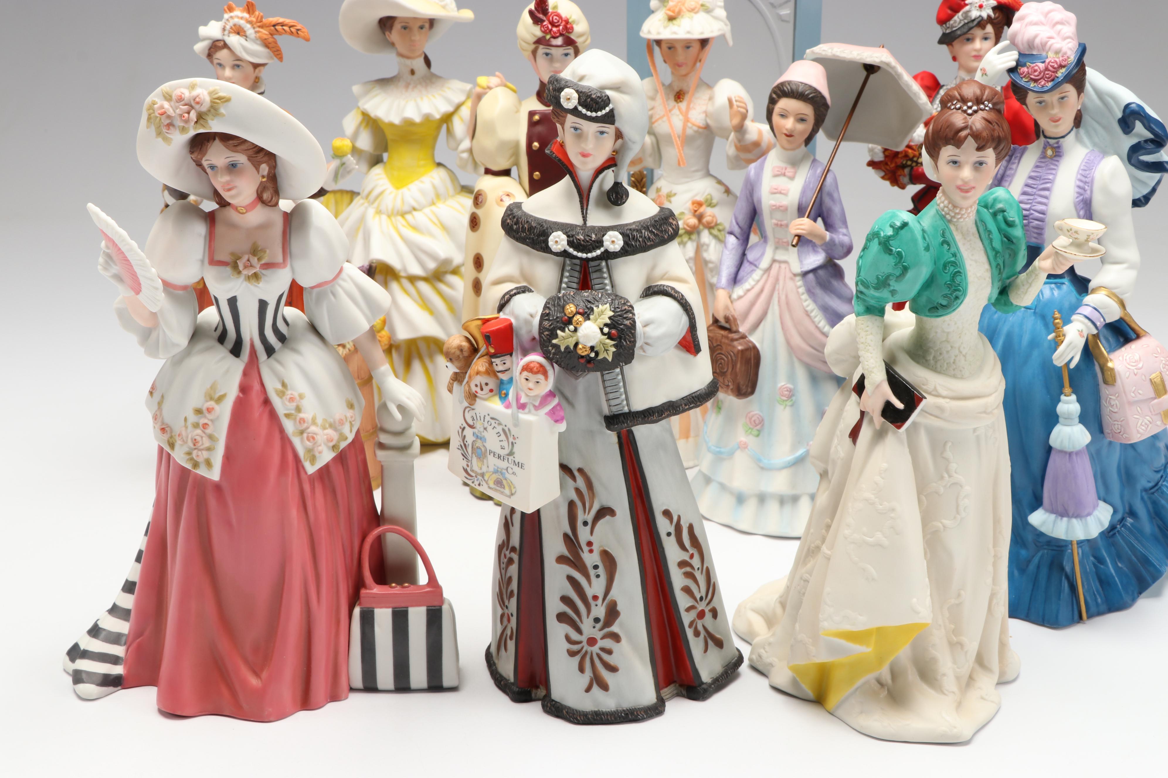 Avon President's Club "Albee Award" Porcelain Figures