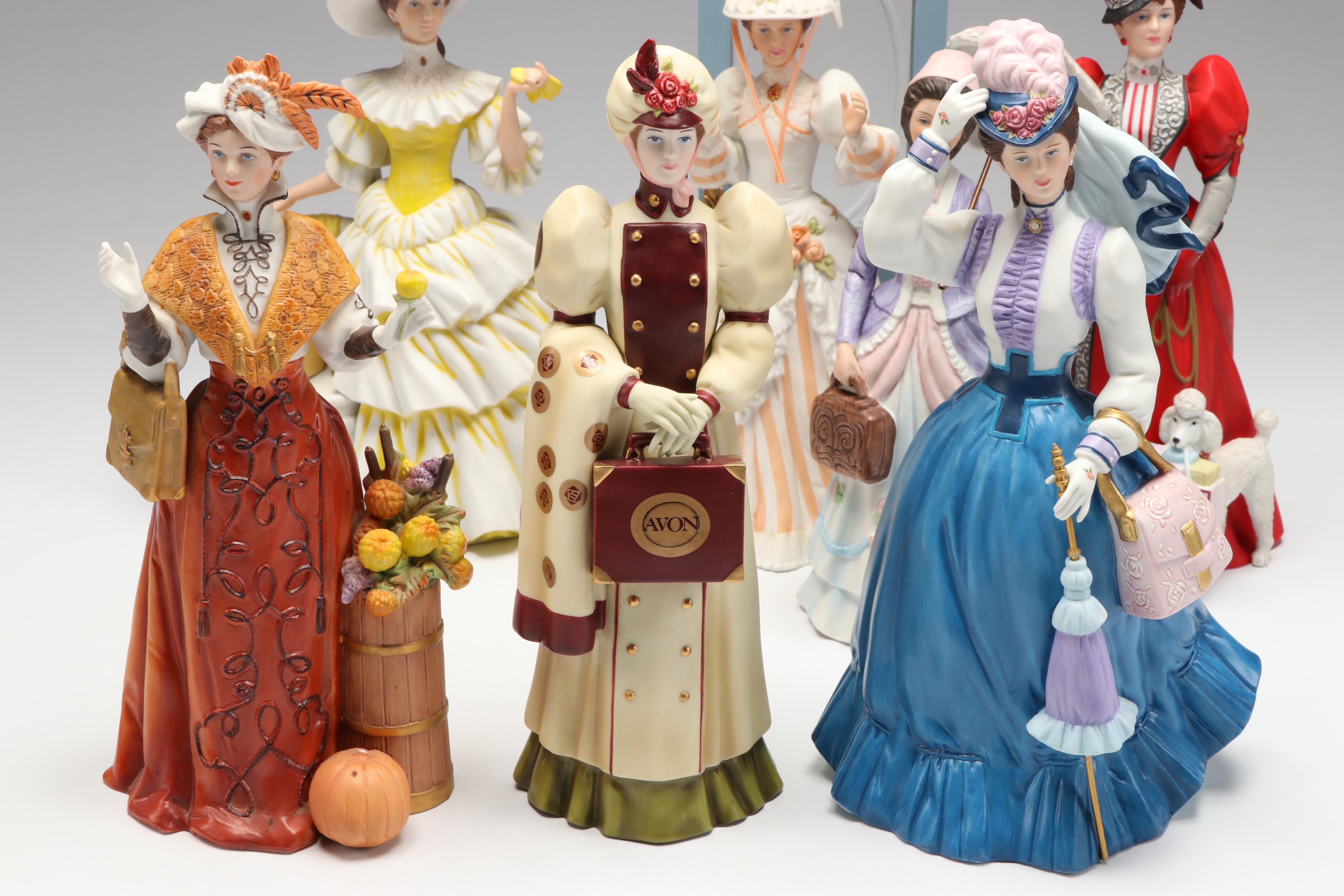 Avon President's Club "Albee Award" Porcelain Figures