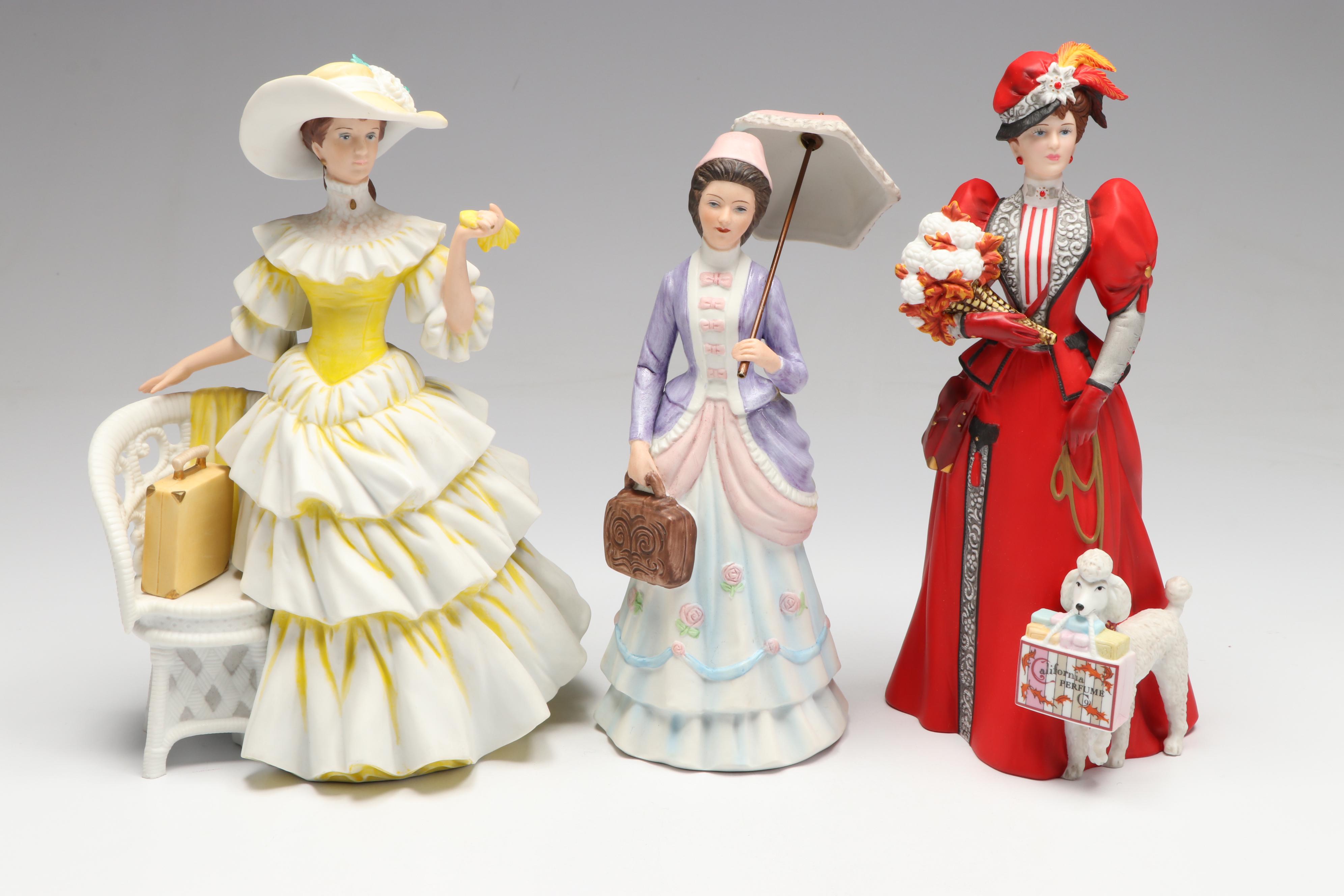 Avon President's Club "Albee Award" Porcelain Figures