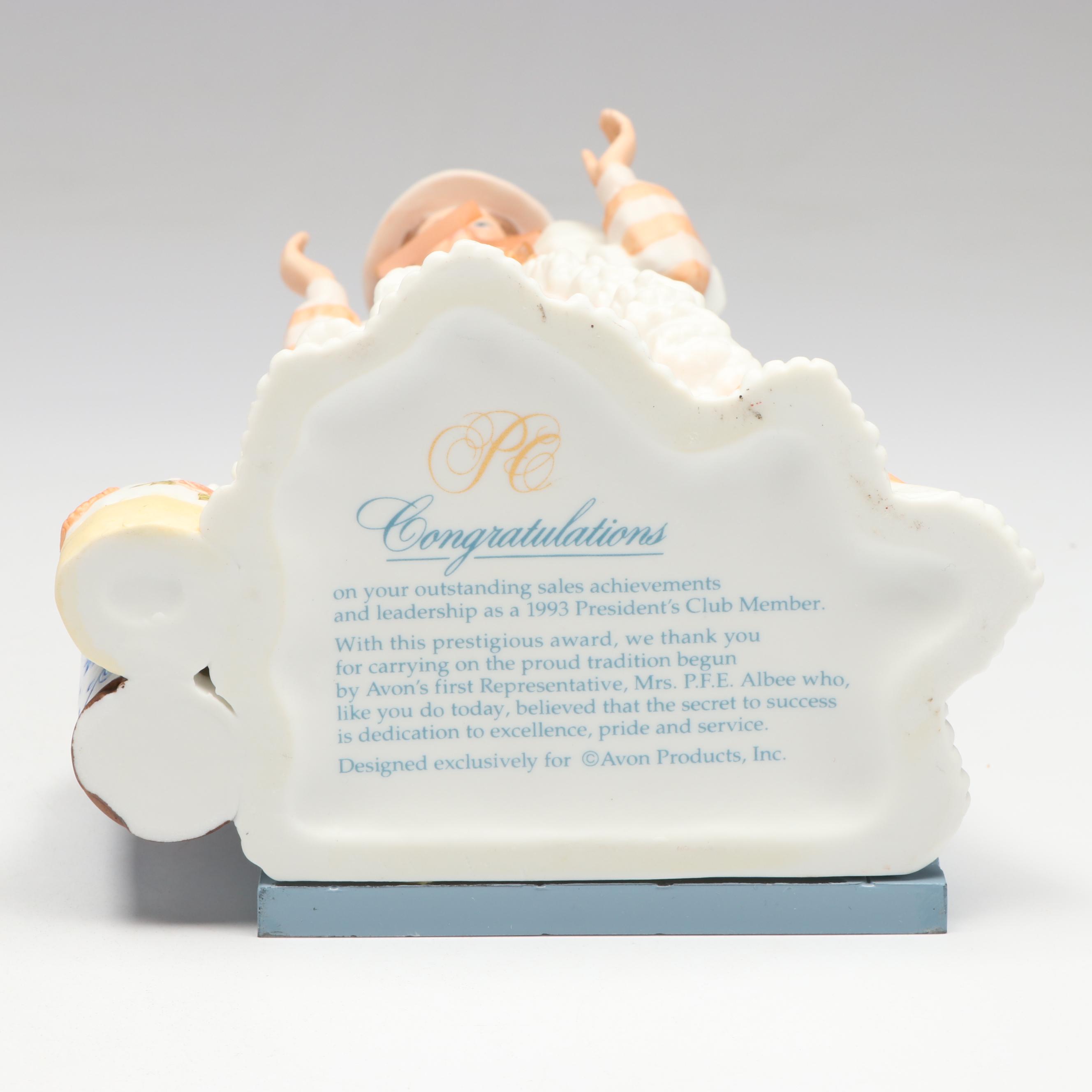 Avon President's Club "Albee Award" Porcelain Figures