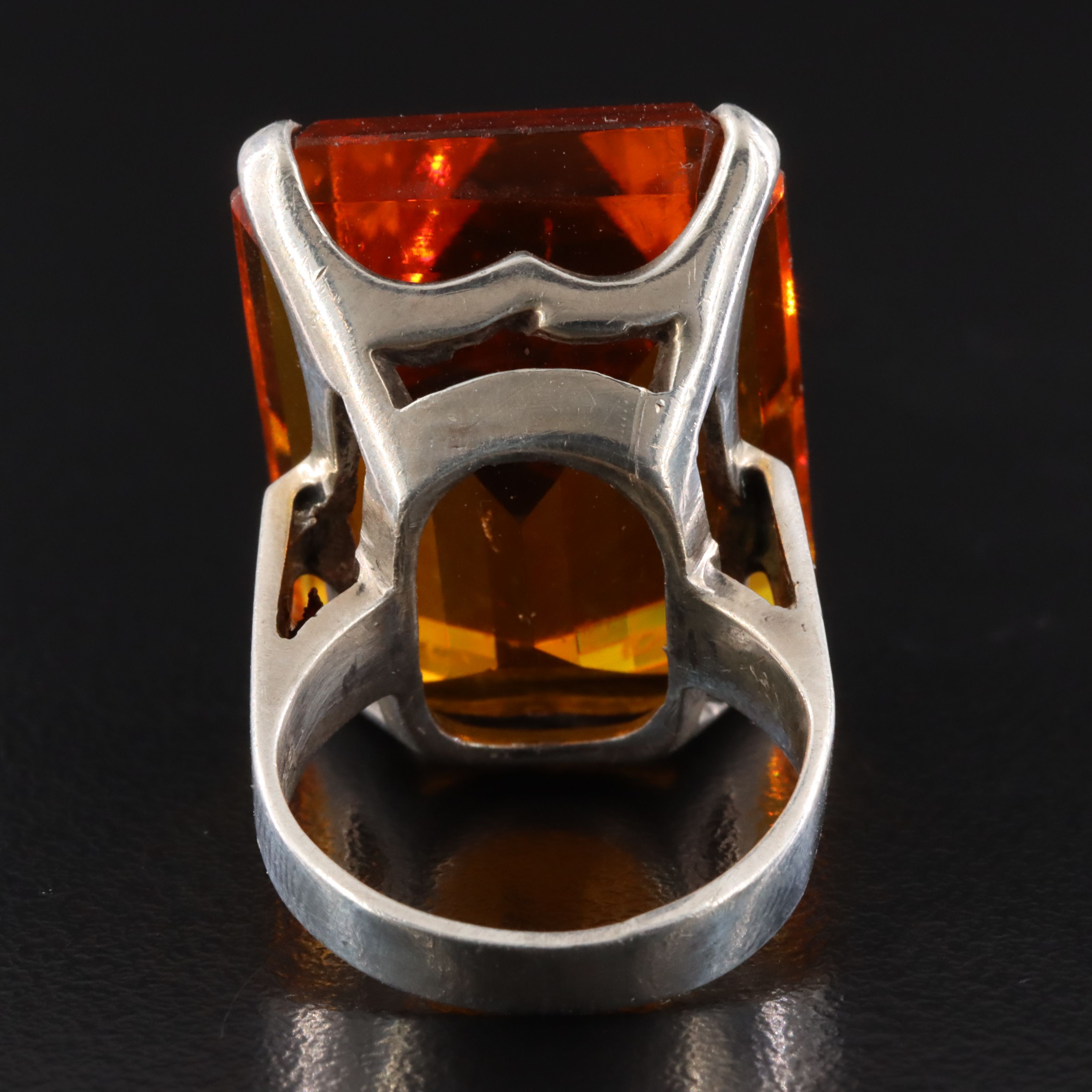 Sterling Glass Ring