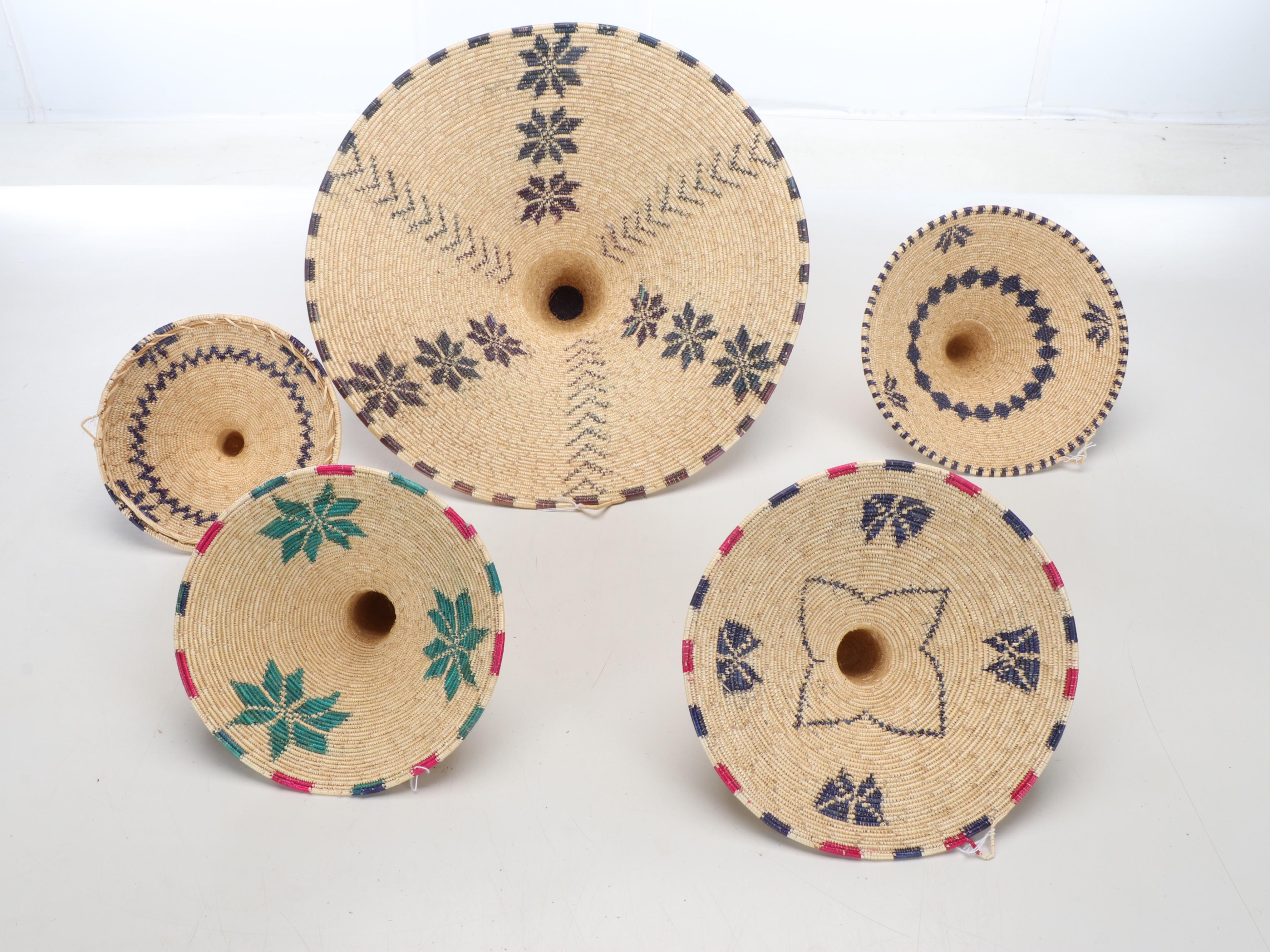 Ethiopian Woven Plant Fiber Food Covers