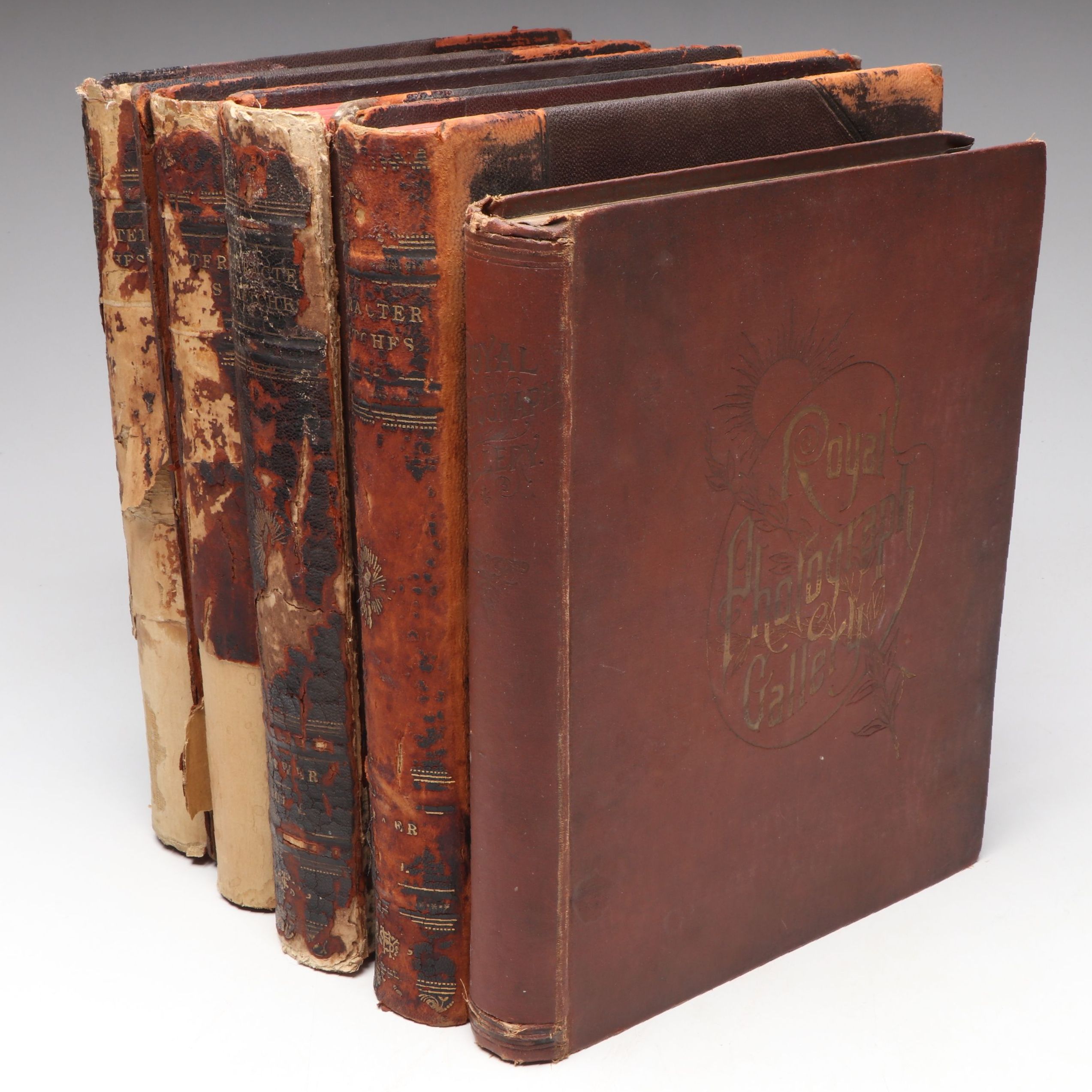 "Character Sketches of Romance and Fiction" Series with Photo Book, Late 19th C.