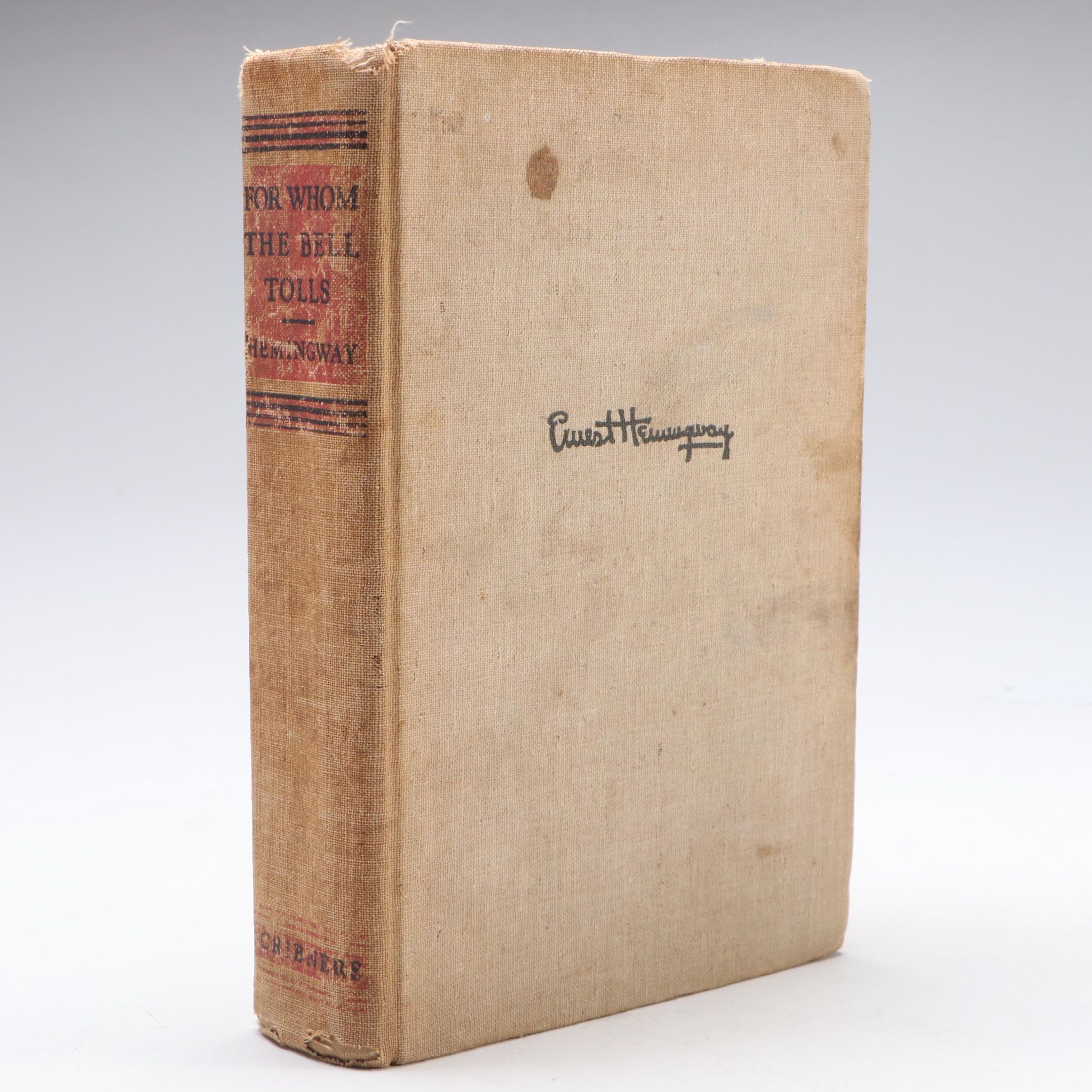 First Printing "For Whom the Bell Tolls" by Ernest Hemingway, 1940