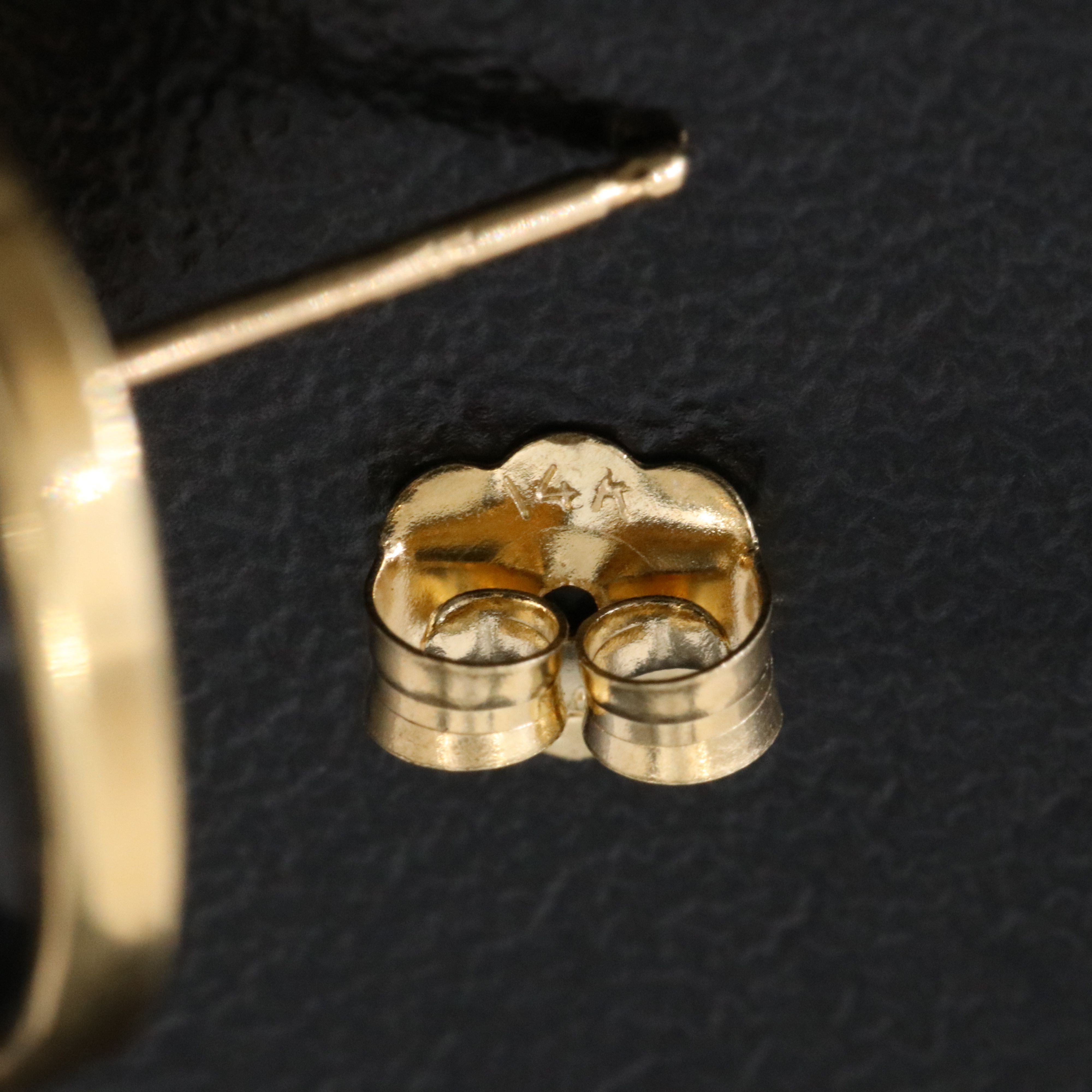 14K Black Onyx and Diamond Earrings