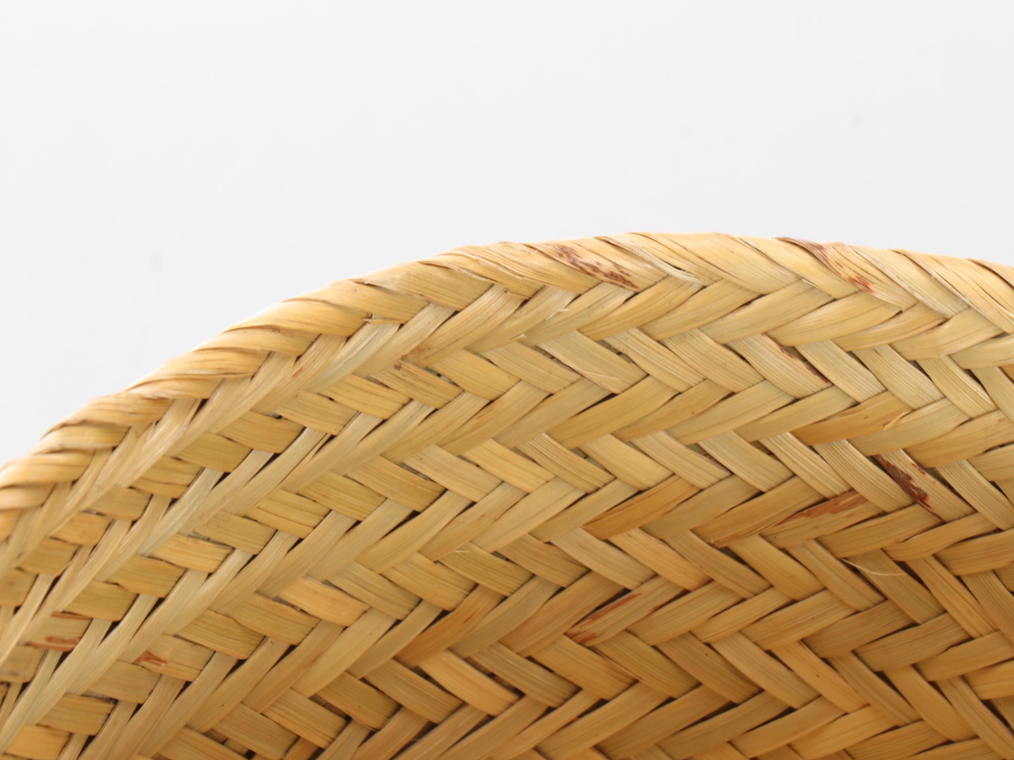 Mexican Tarahumara Peoples Tortilla Vessel with Other Woven Beargrass Baskets