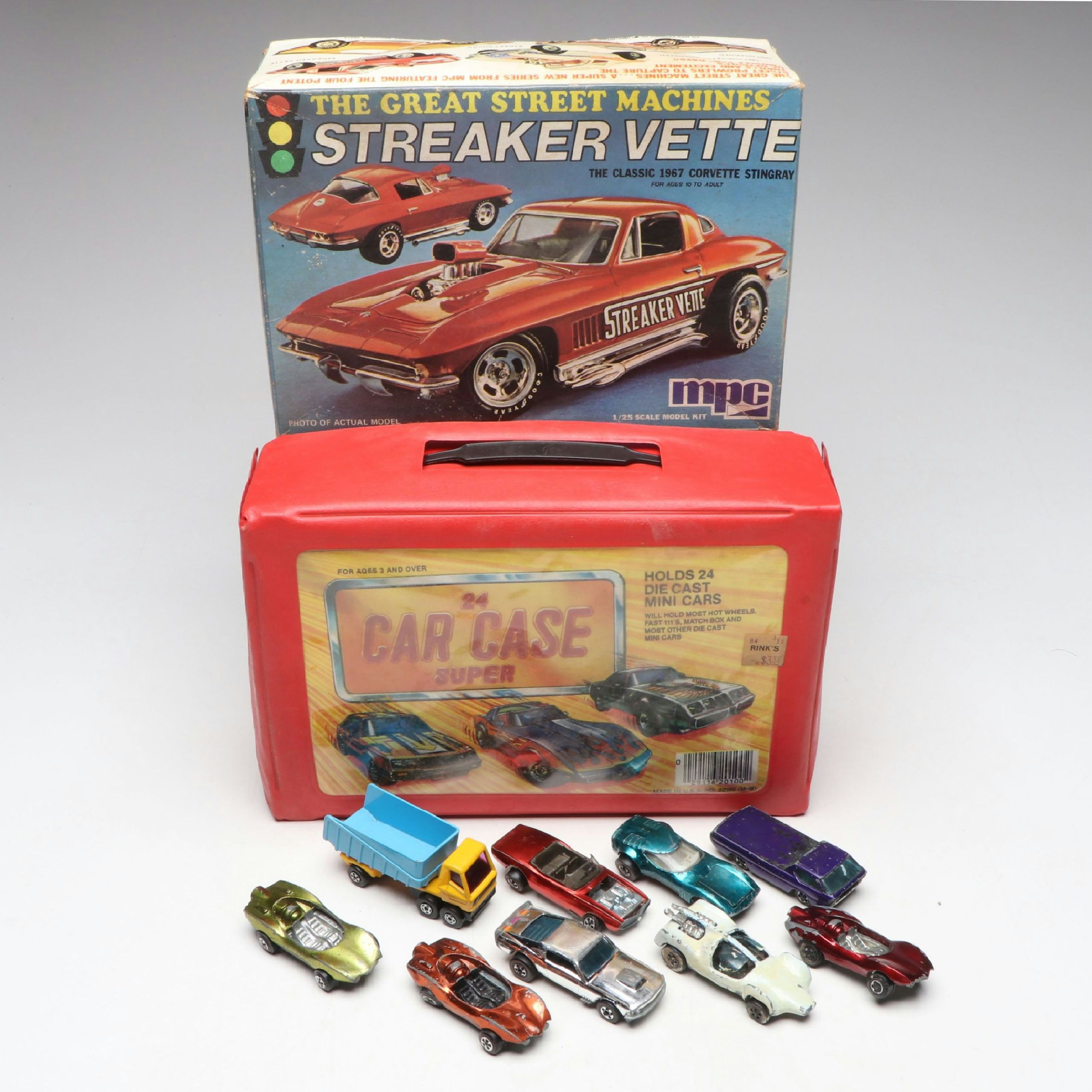 Hot Wheels Redline with Other Toy Cars and Model Kit
