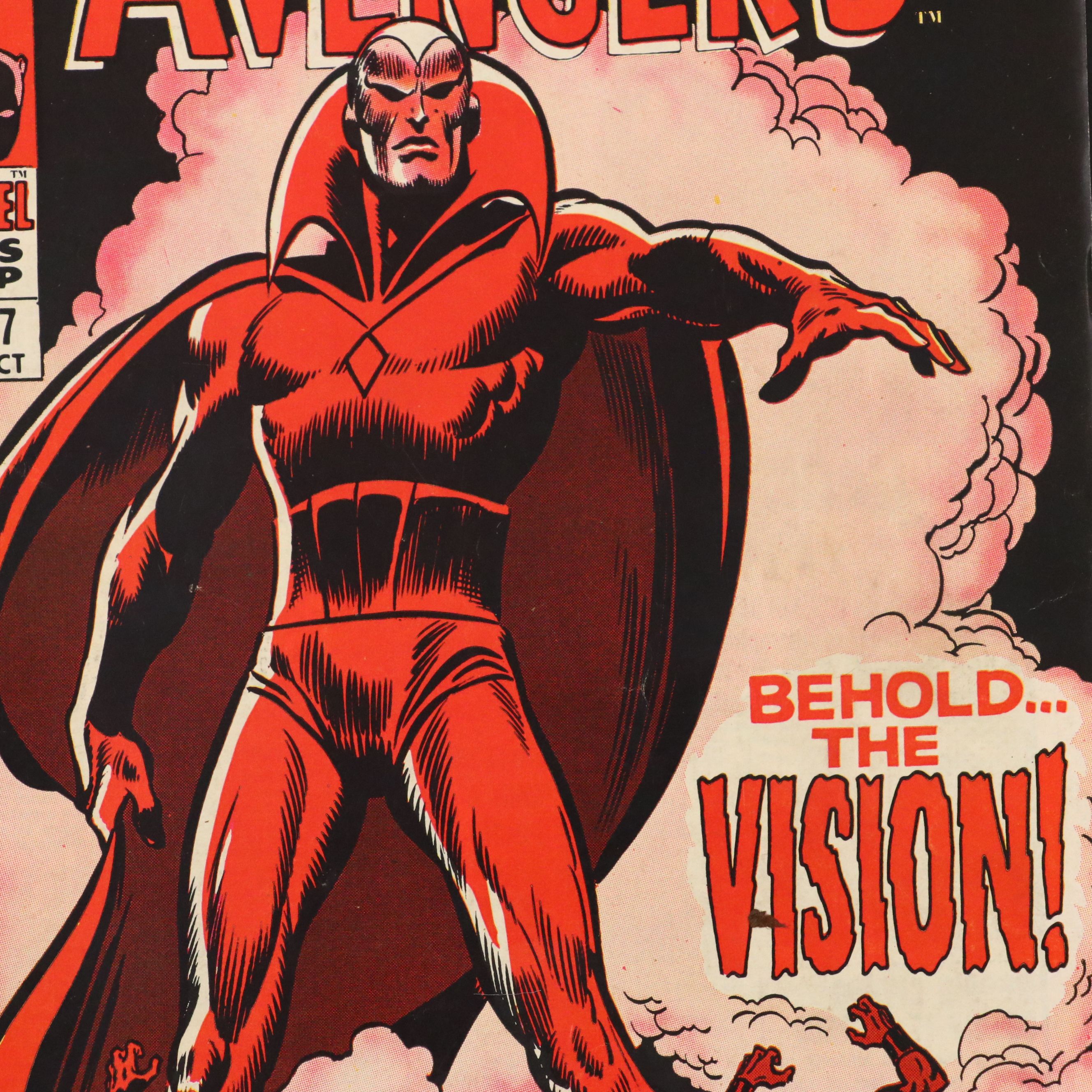 Marvel Comics "The Avengers #57" with First Appearance of Vision, 1968
