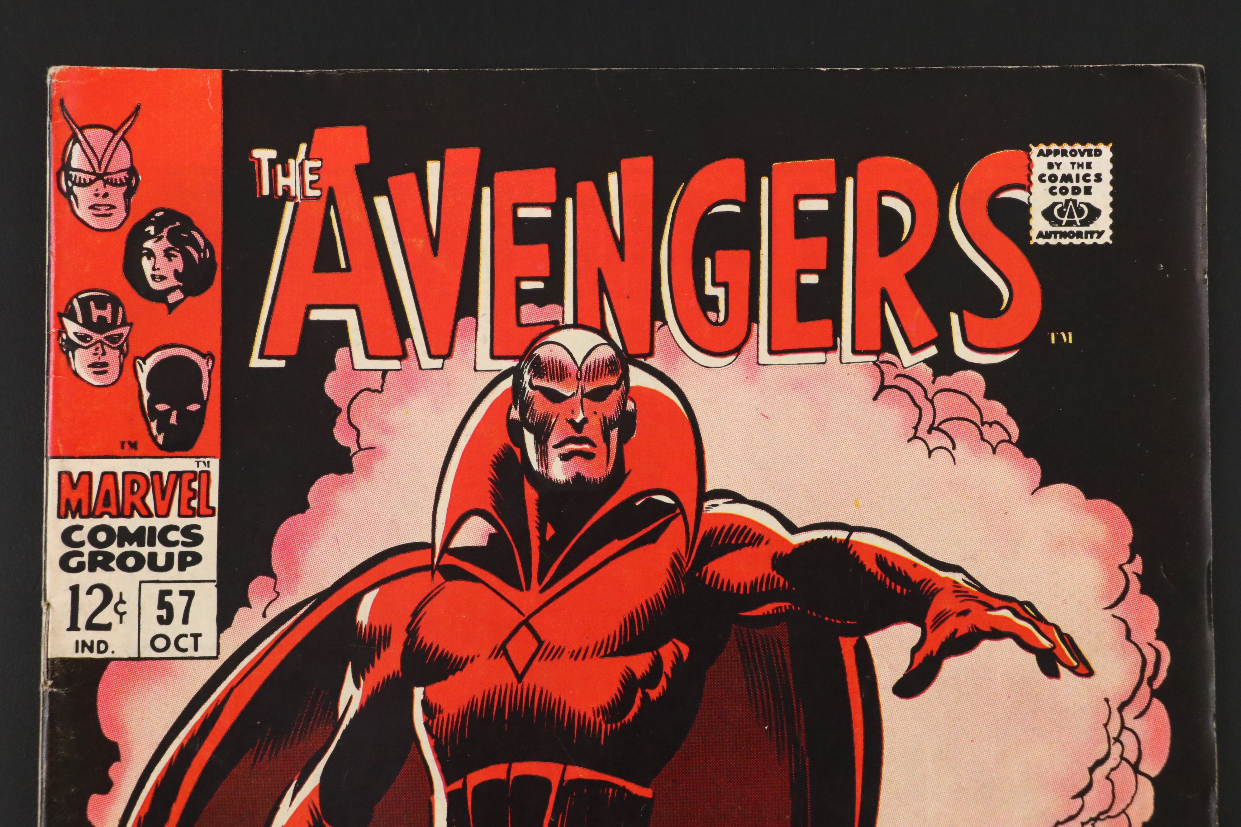 Marvel Comics "The Avengers #57" with First Appearance of Vision, 1968