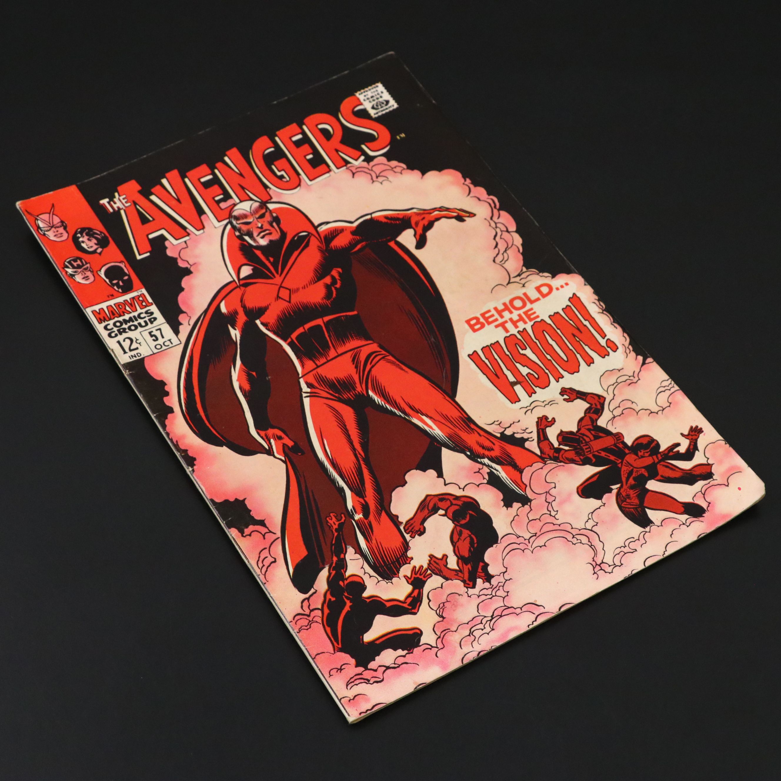 Marvel Comics "The Avengers #57" with First Appearance of Vision, 1968