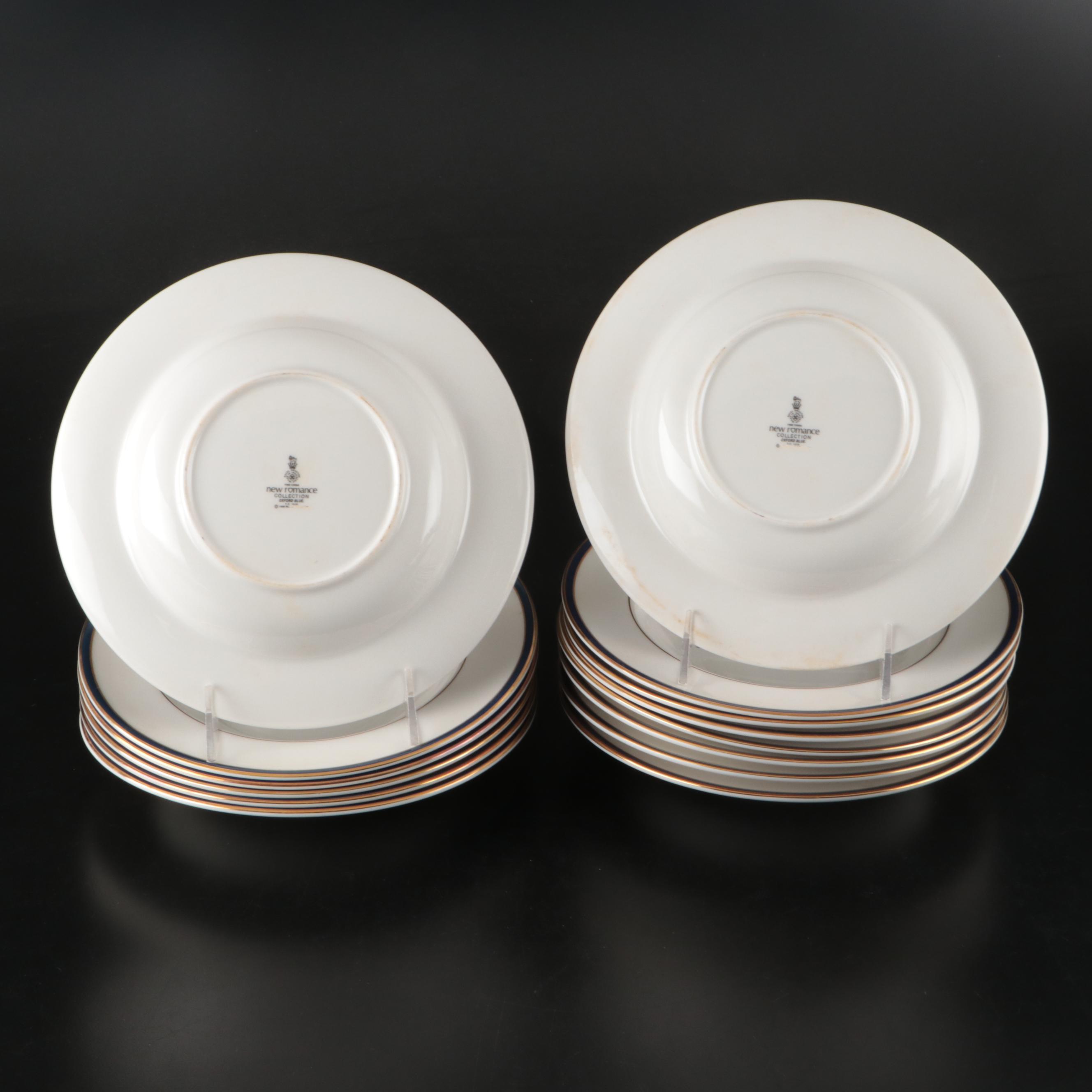 Lenox "Vintage Jewel" and Royal Doulton "Oxford Blue" Porcelain Dinnerware