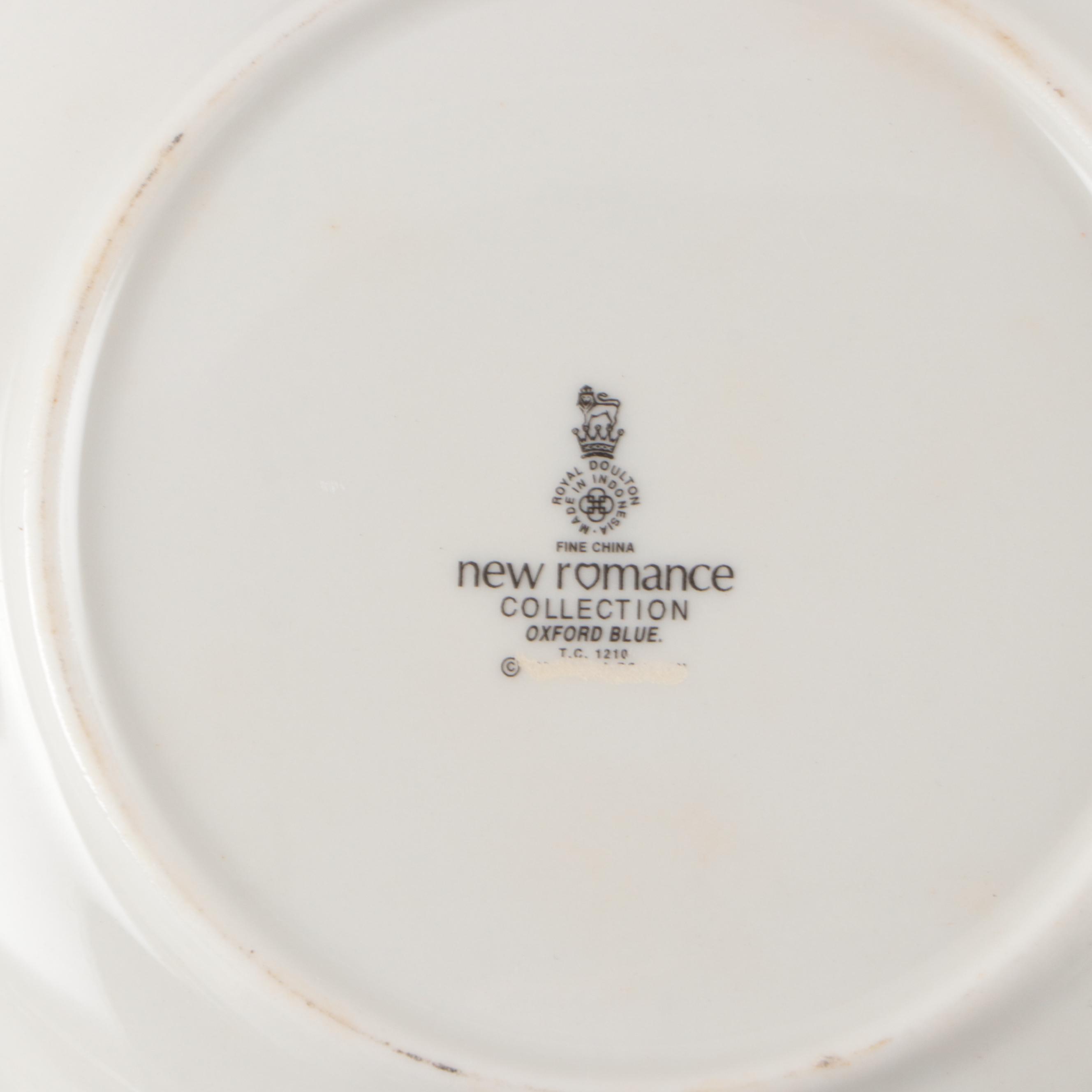 Lenox "Vintage Jewel" and Royal Doulton "Oxford Blue" Porcelain Dinnerware