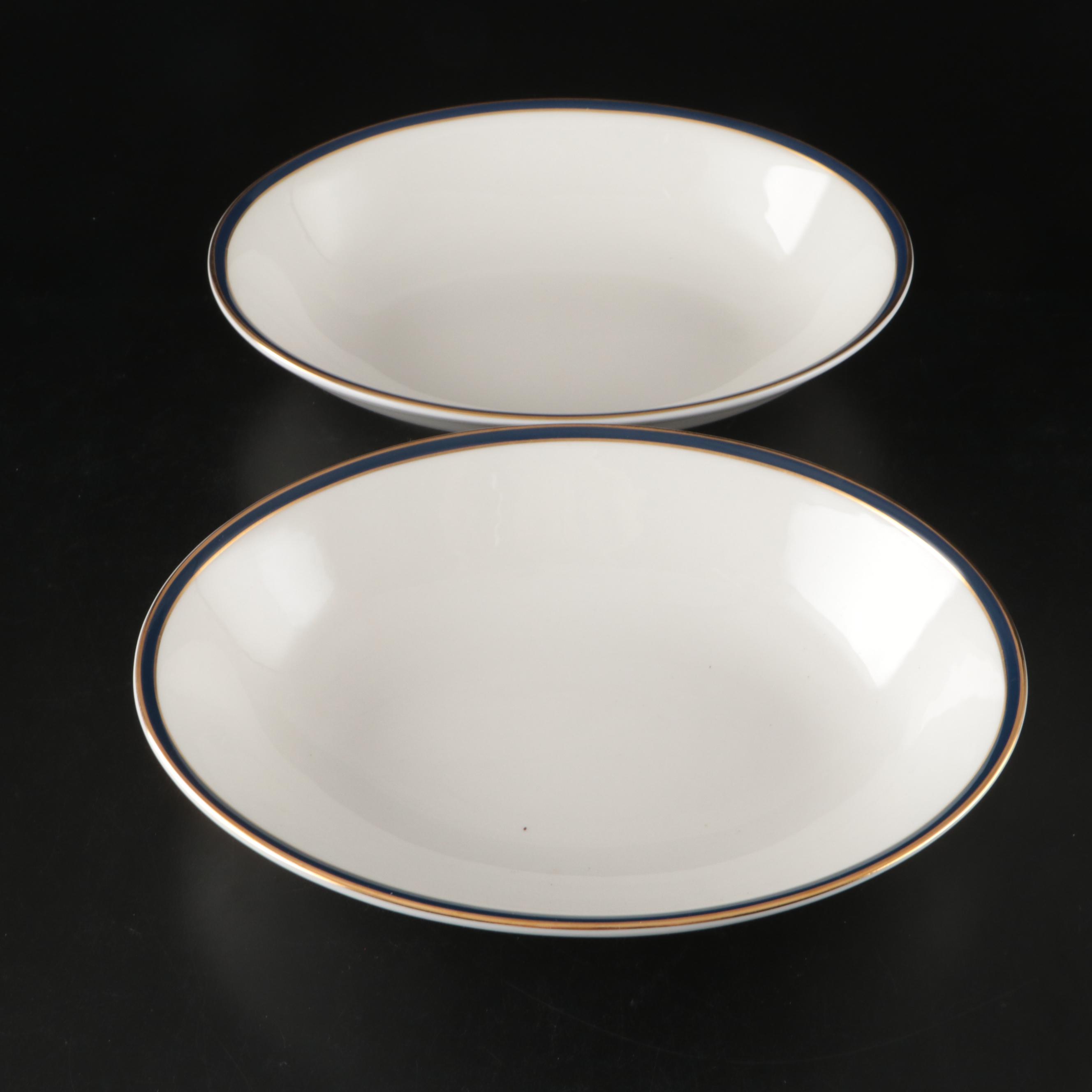 Lenox "Vintage Jewel" and Royal Doulton "Oxford Blue" Porcelain Dinnerware