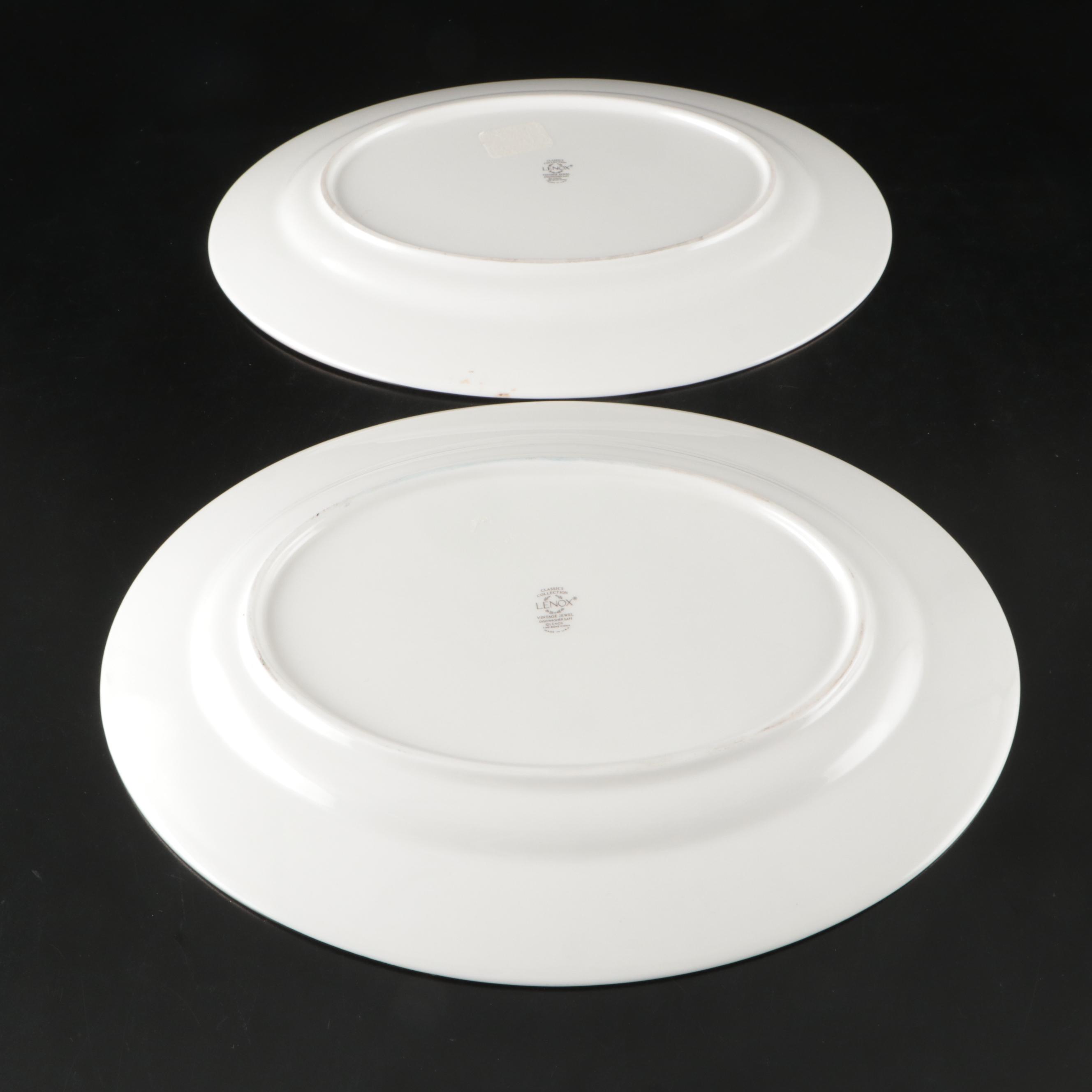 Lenox "Vintage Jewel" and Royal Doulton "Oxford Blue" Porcelain Dinnerware