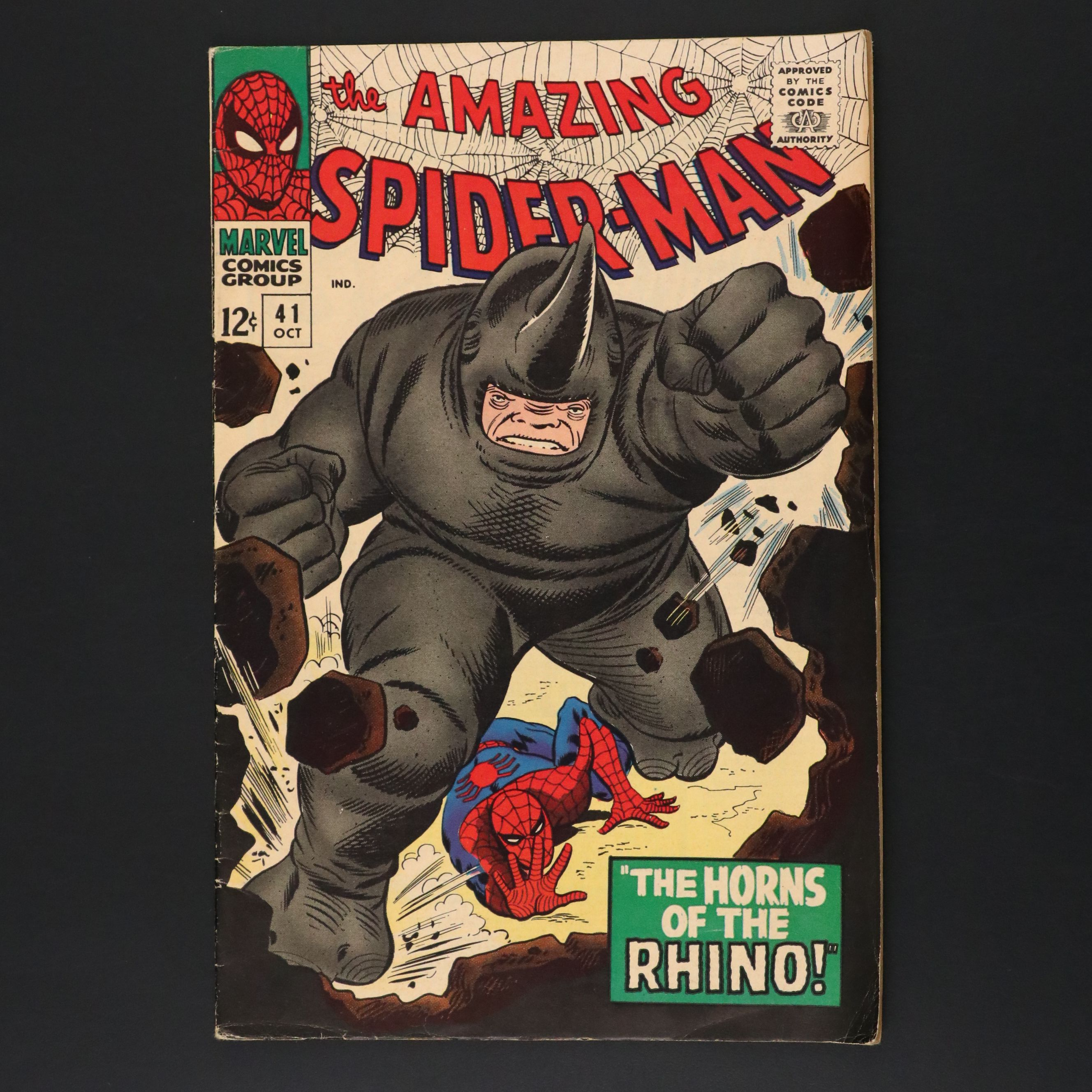 Marvel Comics "The Amazing Spider-Man #41" with First Appearance of Rhino, 1966