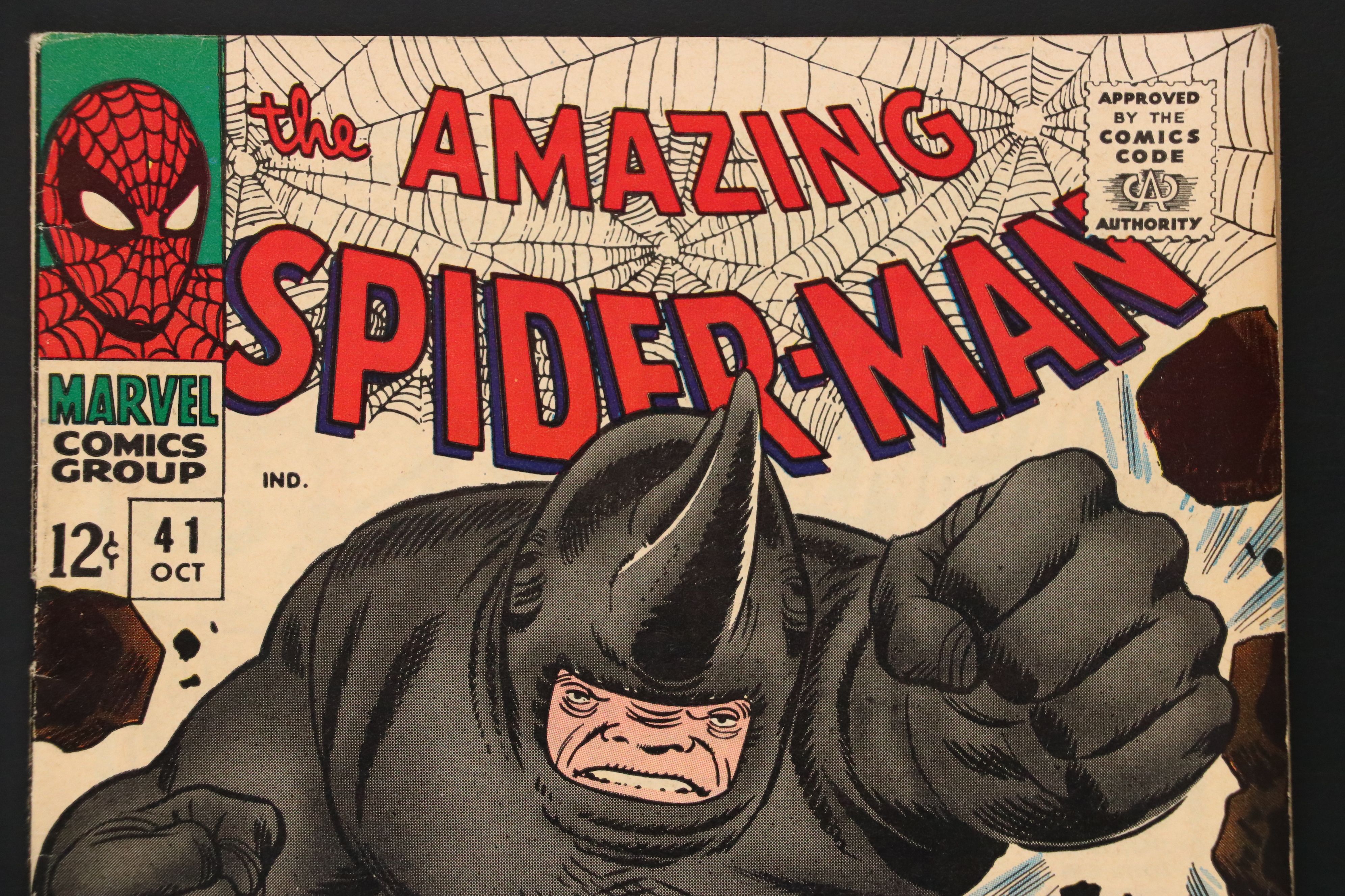 Marvel Comics "The Amazing Spider-Man #41" with First Appearance of Rhino, 1966
