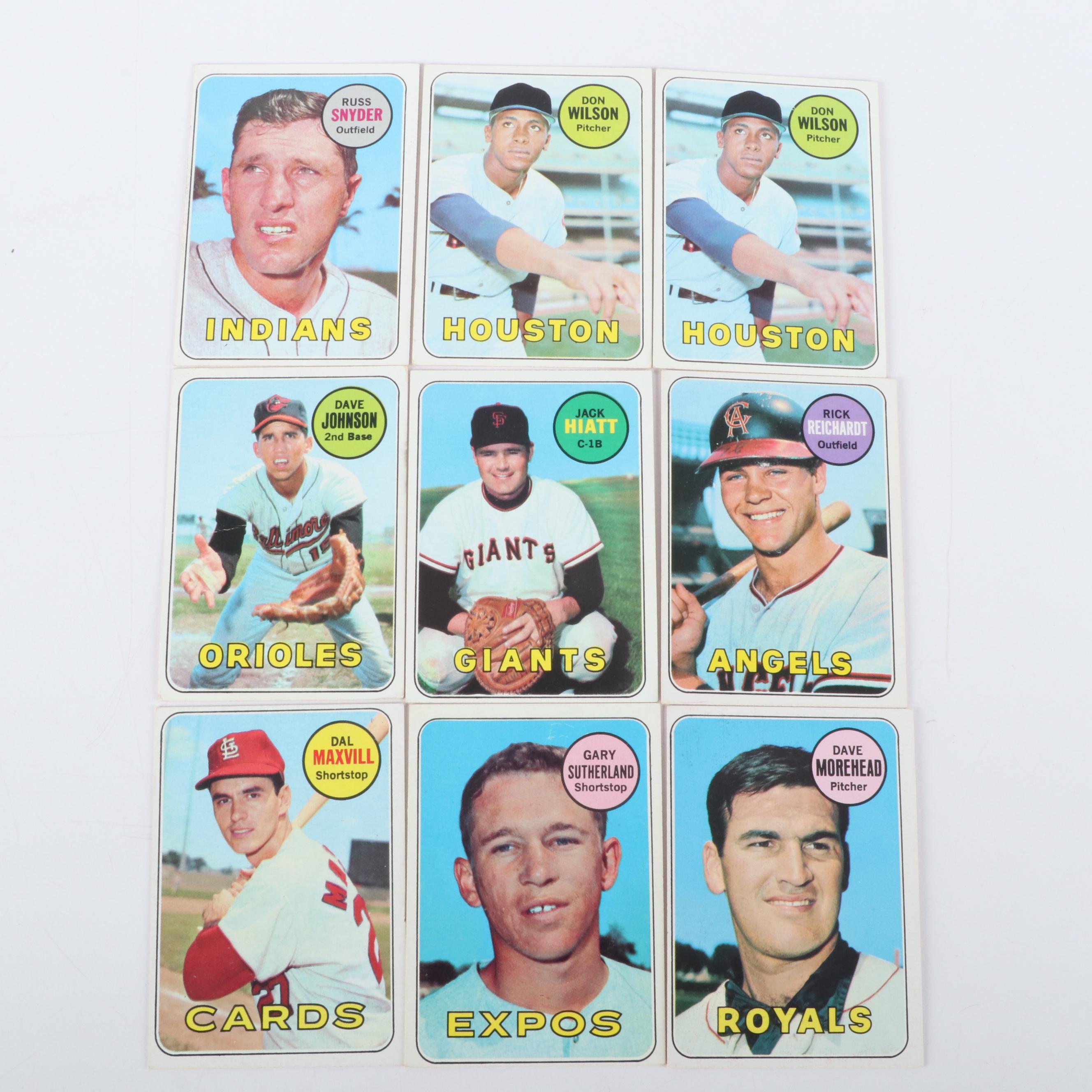 1969 Topps Baseball Card Featuring Pete Rose, Bob Gibson, and More