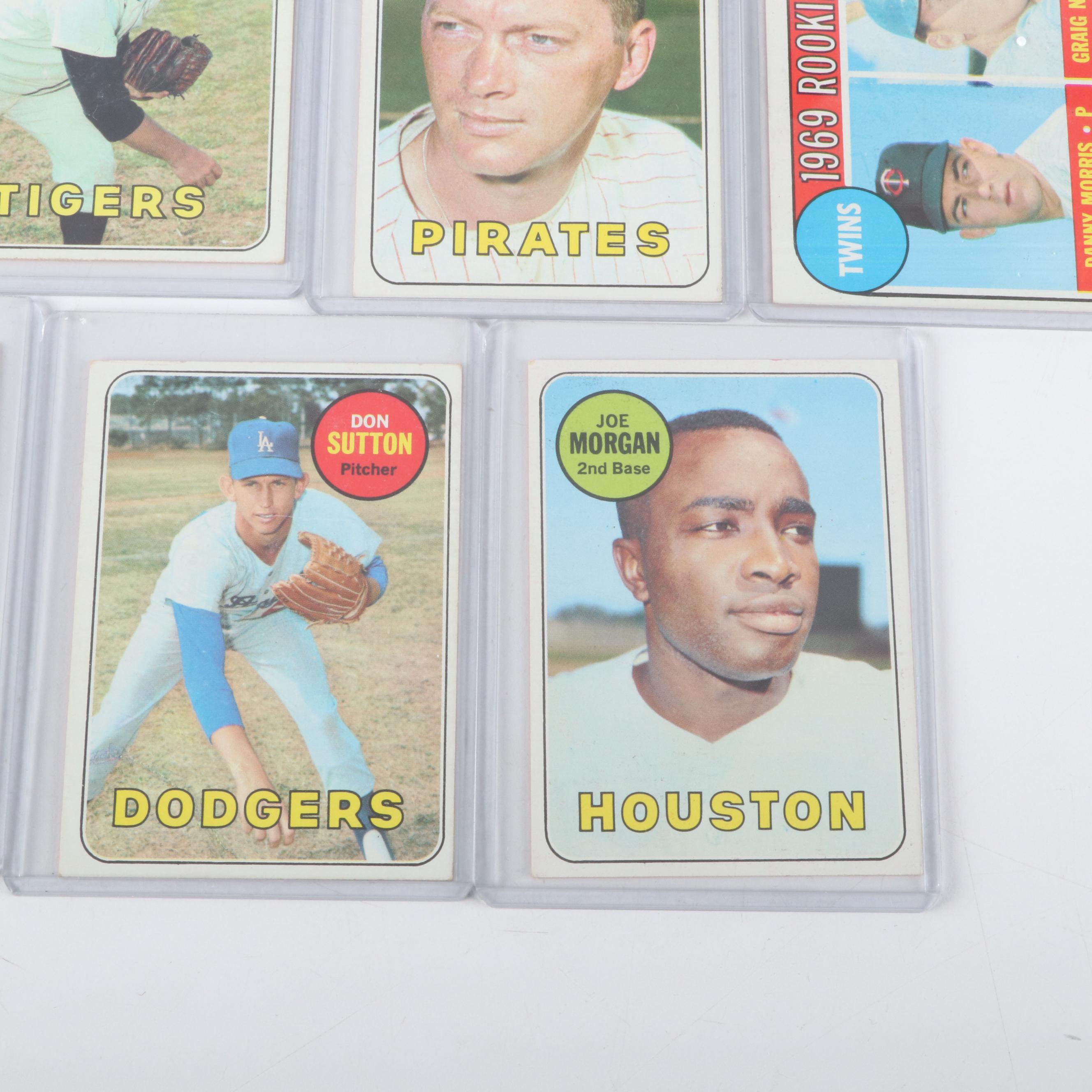 1969 Topps Baseball Card Featuring Ernie Banks, Joe Morgan, and More