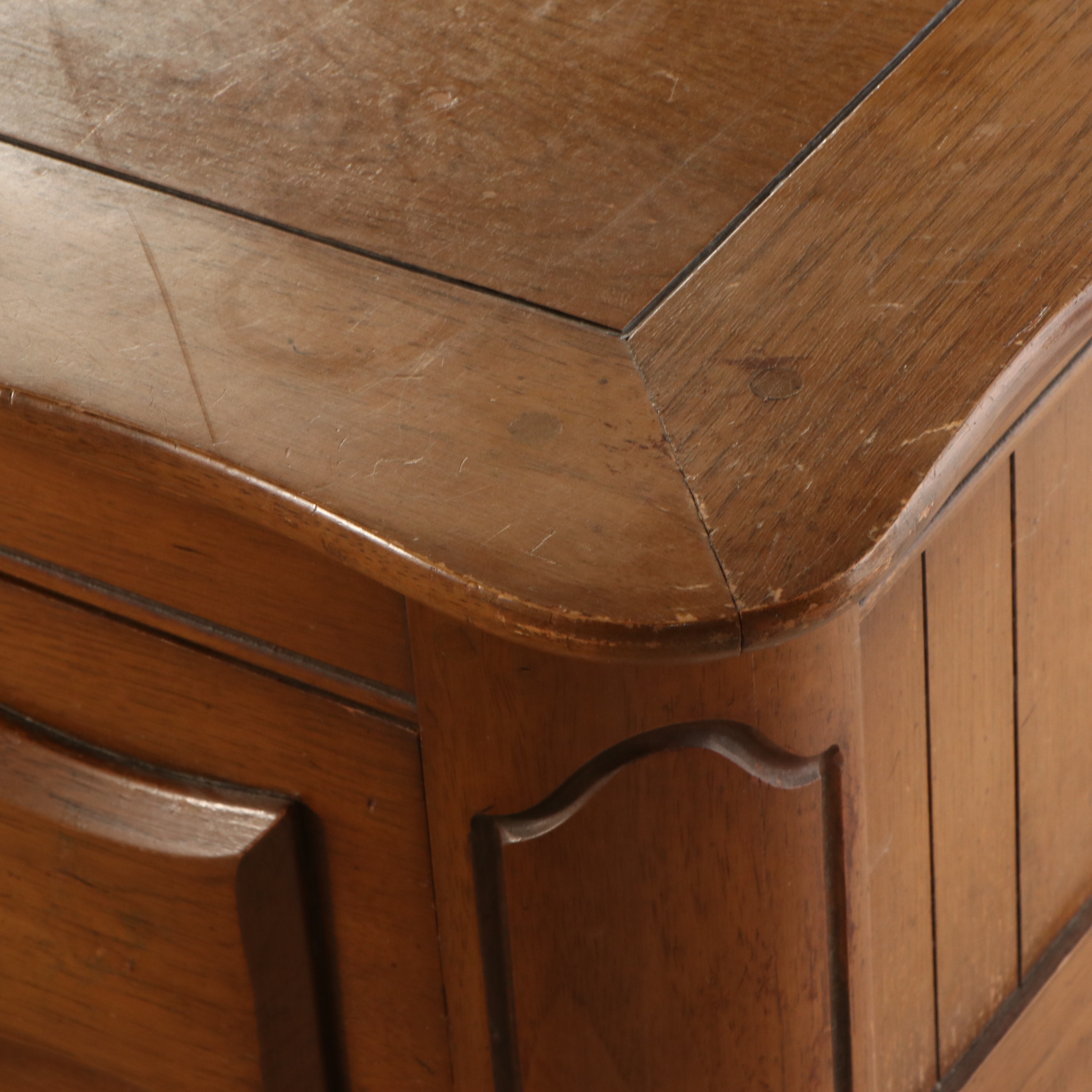 French Provincial Style Pecan Dresser