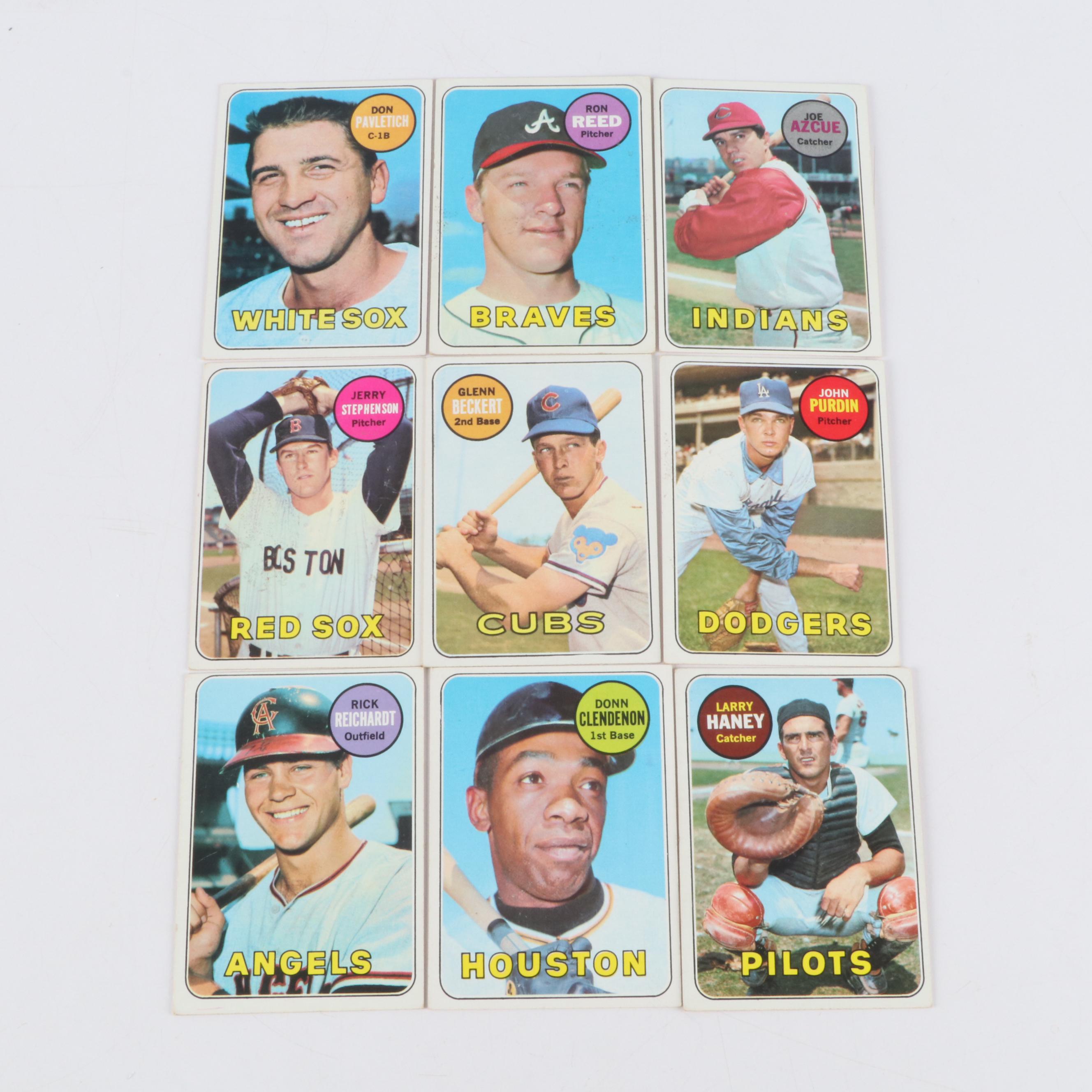 1969 Topps Baseball Card Featuring Ernie Banks, Joe Morgan, and More