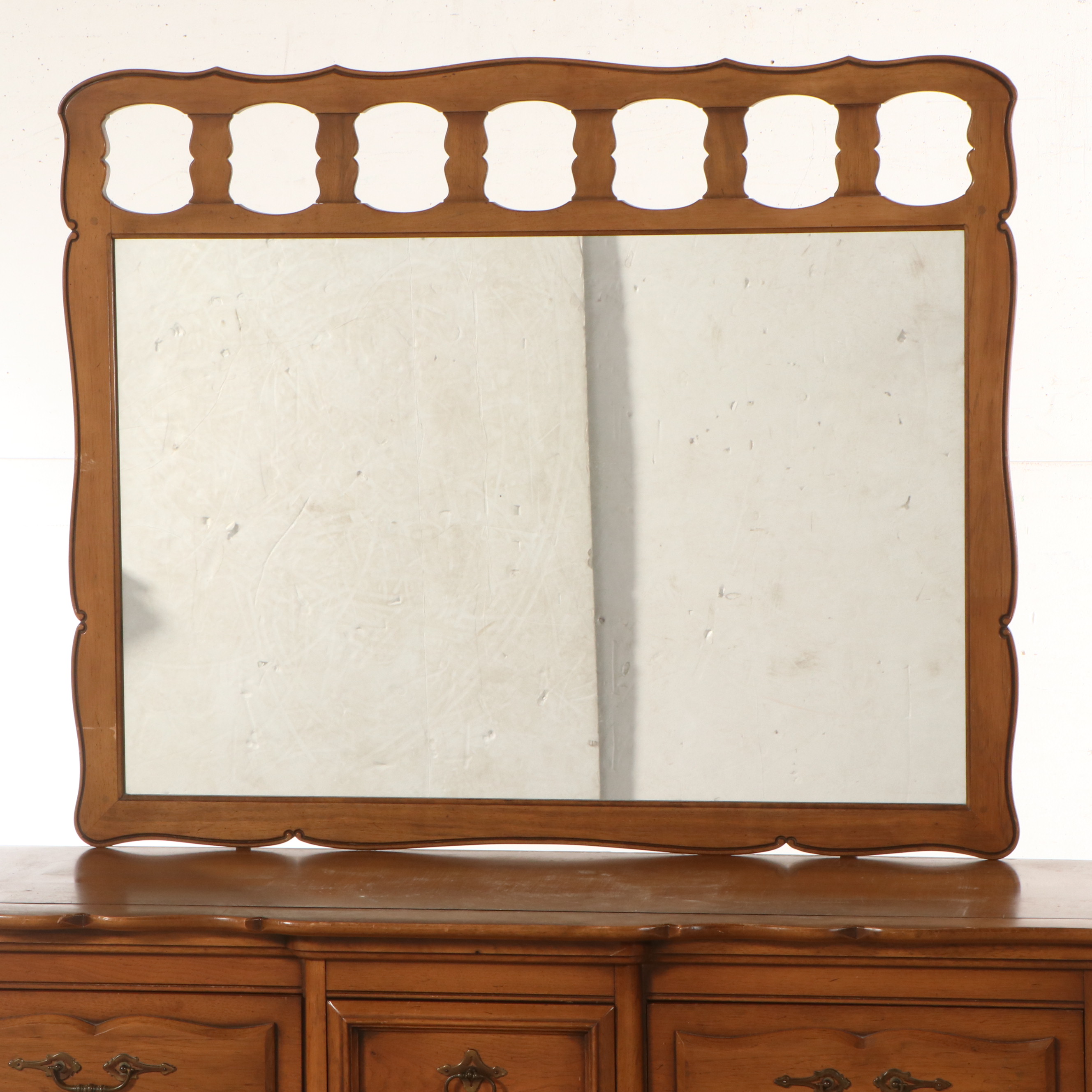 French Provincial Style Pecan Dresser