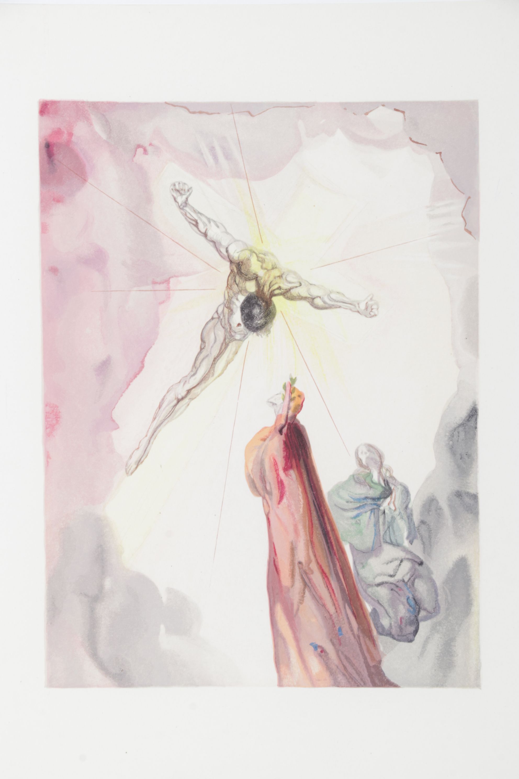 Salvador Dalí Wood Engraving "L’apparition du Christ," 1960 – 1964