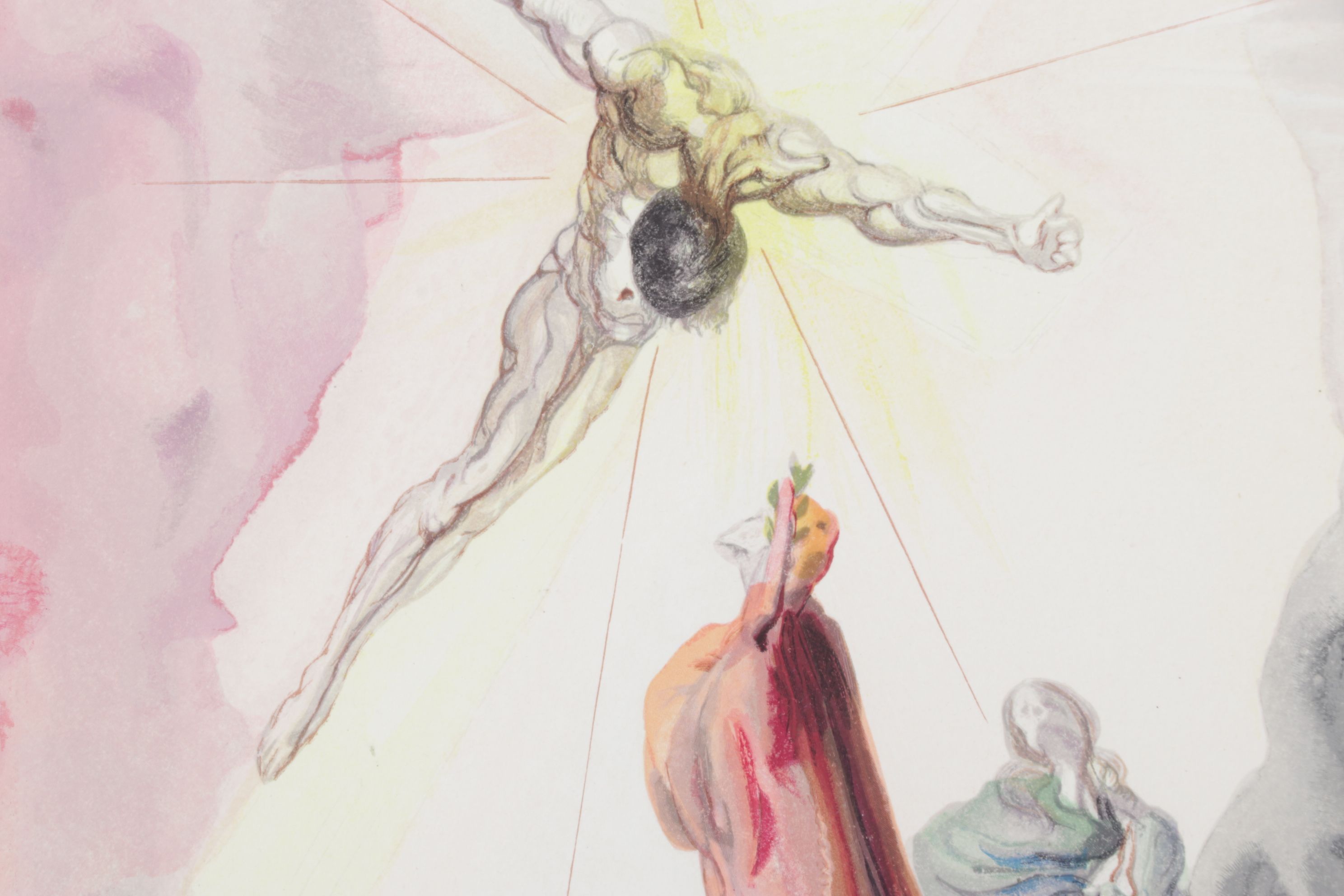 Salvador Dalí Wood Engraving "L’apparition du Christ," 1960 – 1964
