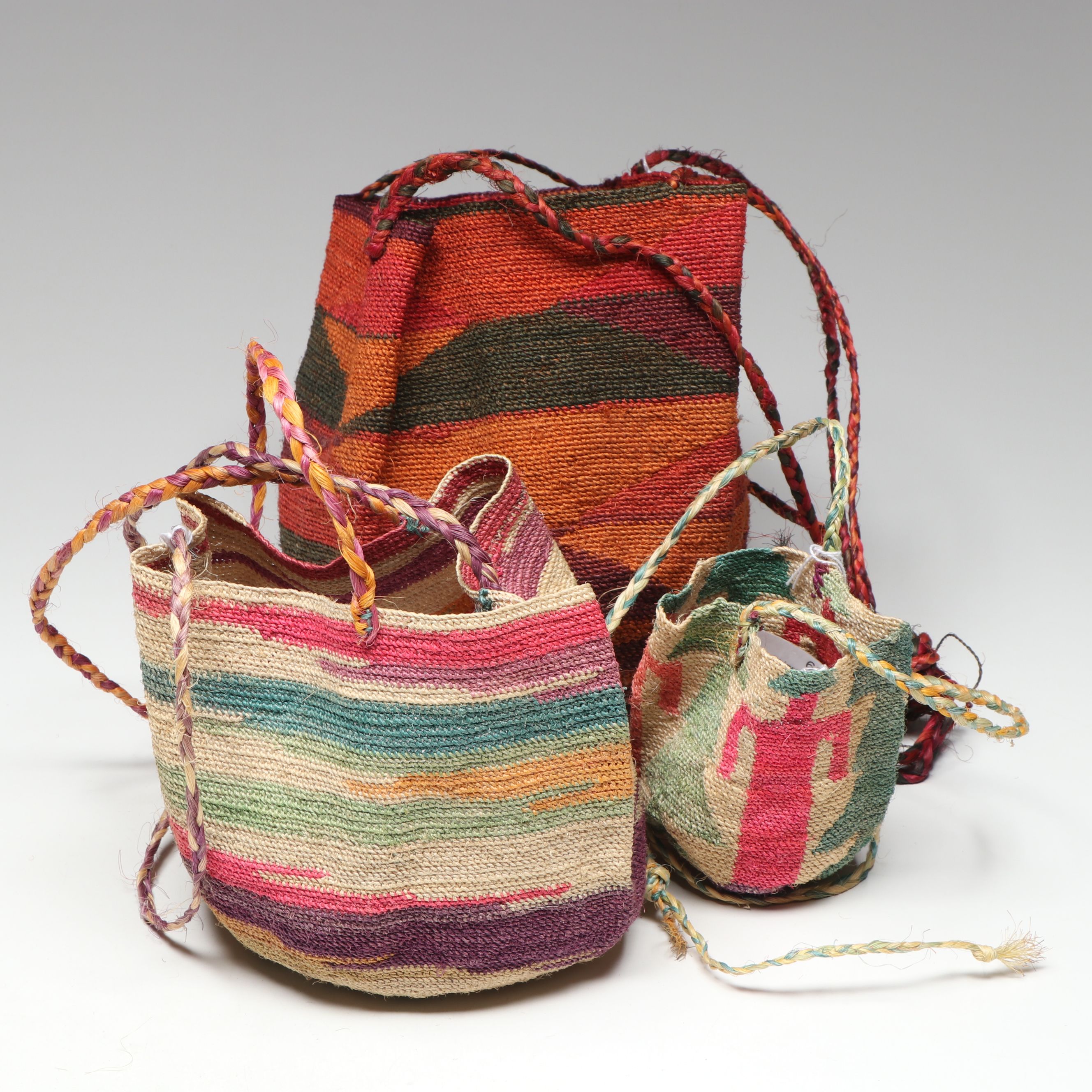 Ecuadorian Woven Agave Fiber Shigra Bags