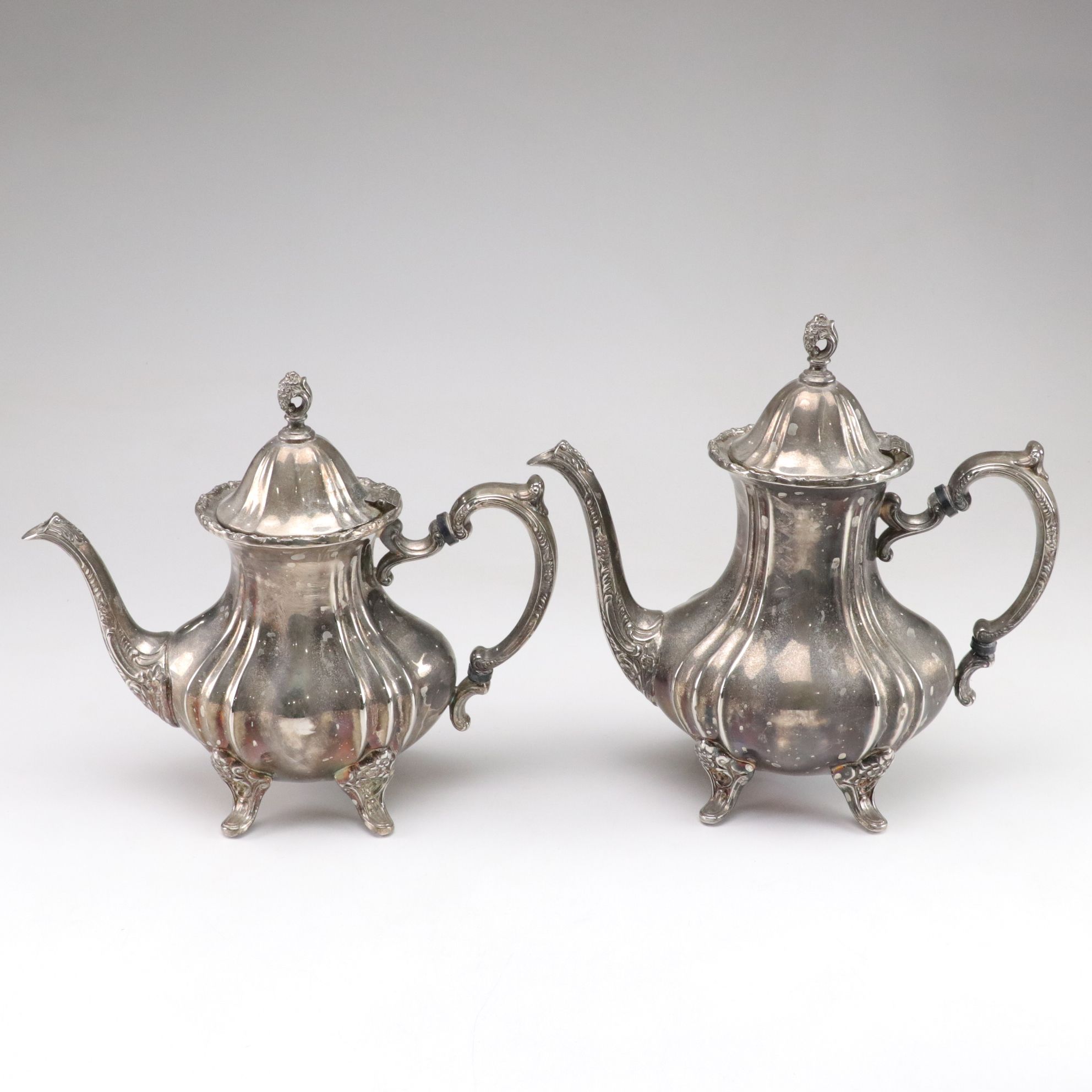 Towle "Grand Dutchess" Silver Plate Coffee and Tea Service and Serving Tray