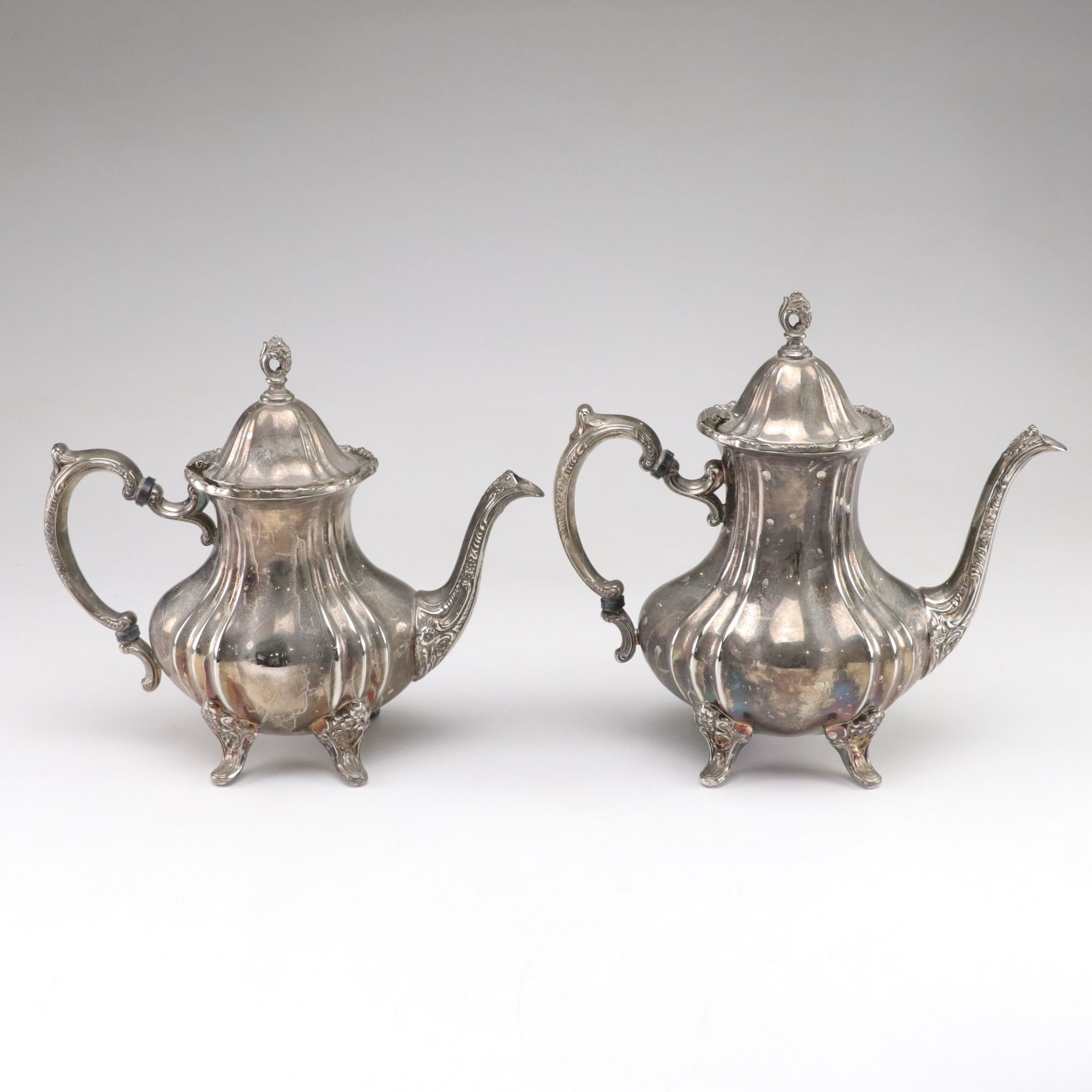 Towle "Grand Dutchess" Silver Plate Coffee and Tea Service and Serving Tray