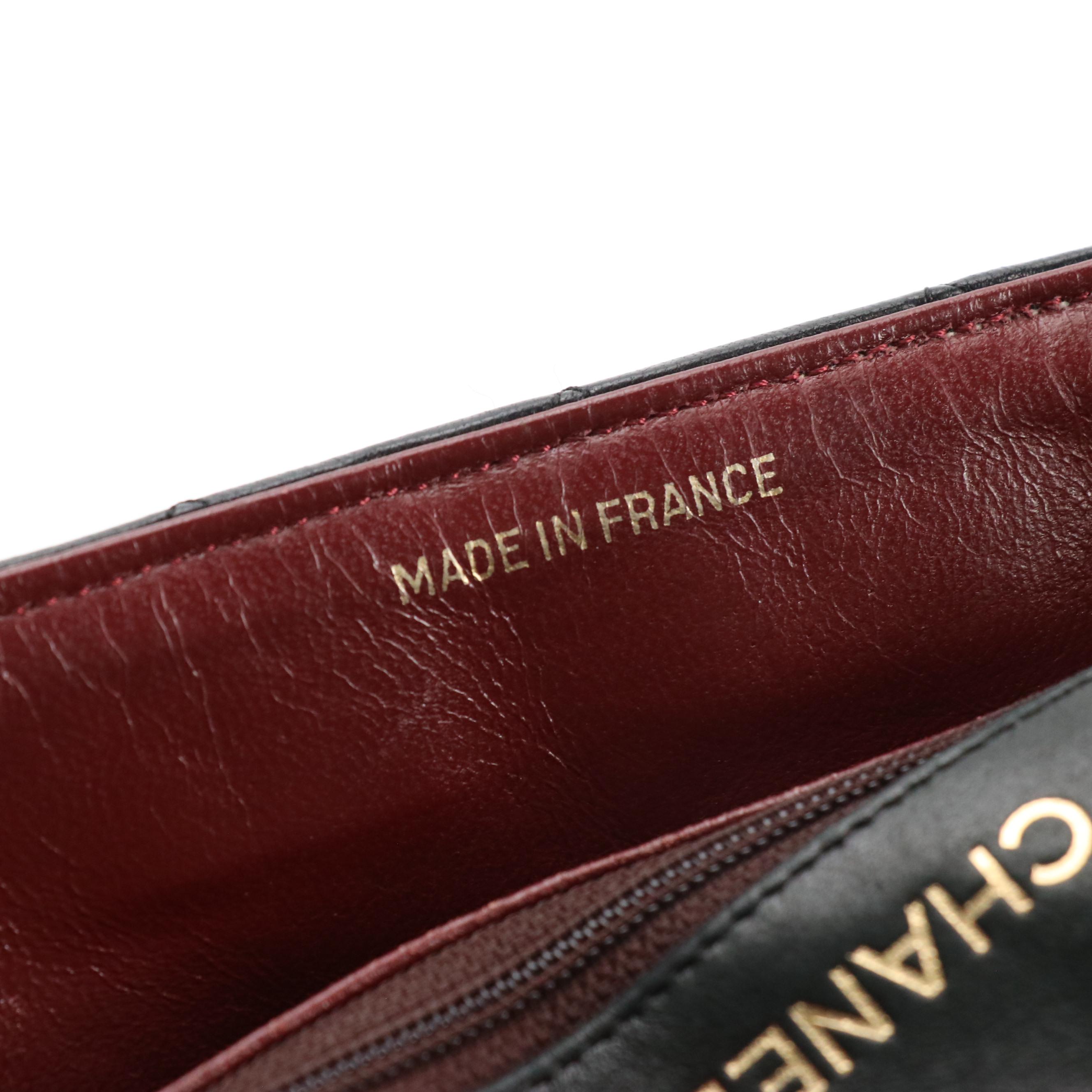 Chanel CC Round Flap Shoulder Bag in Quilted Lambskin Leather