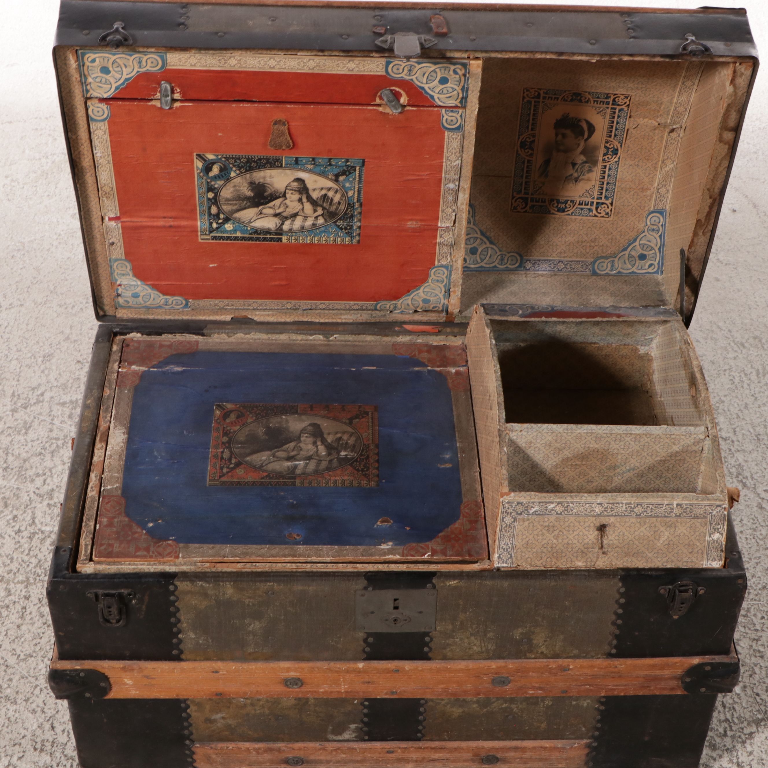 Antique Dome-Top Trunk