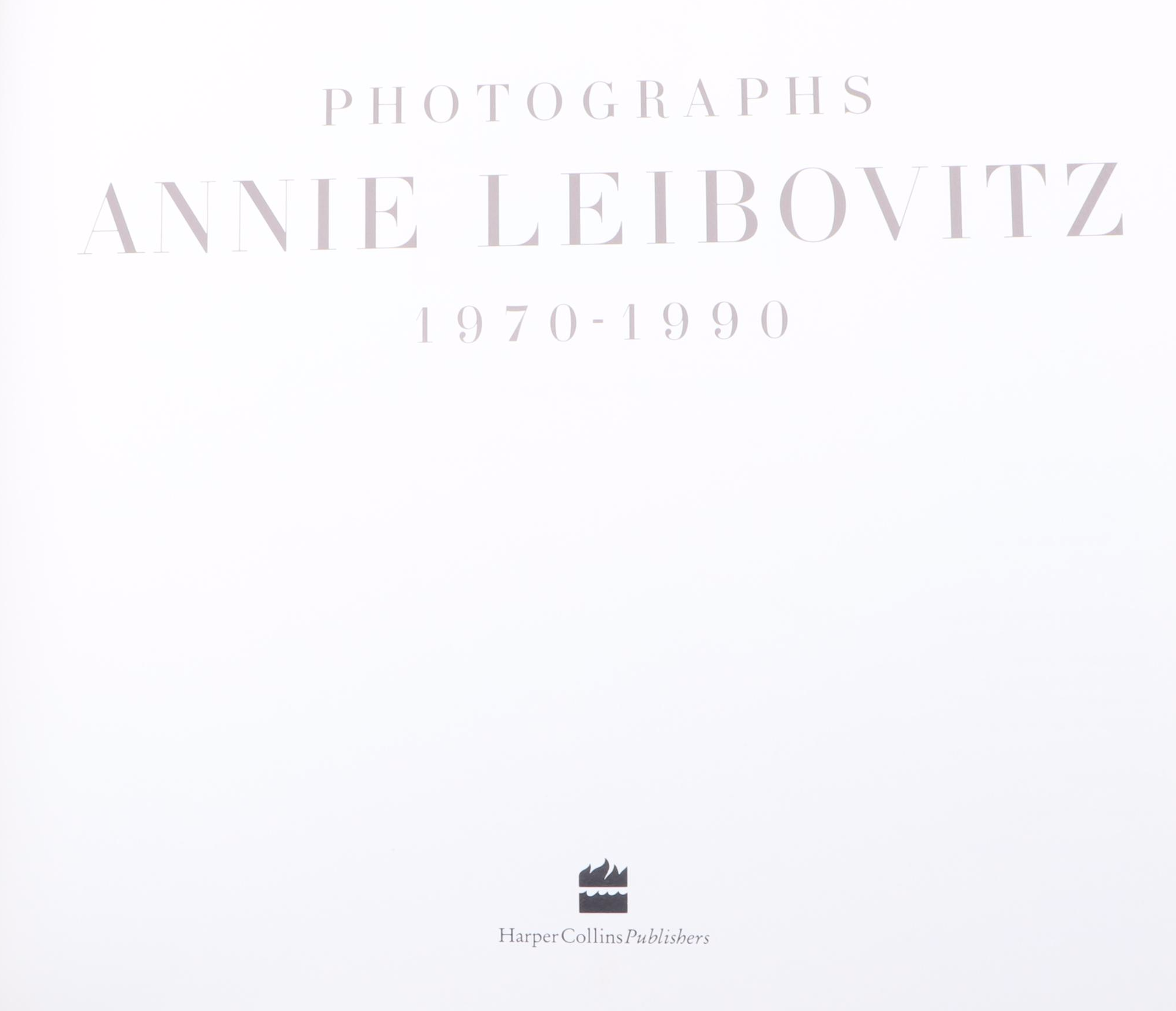 First Printing "Photographs, 1970–1990" by Annie Leibovitz, 1991