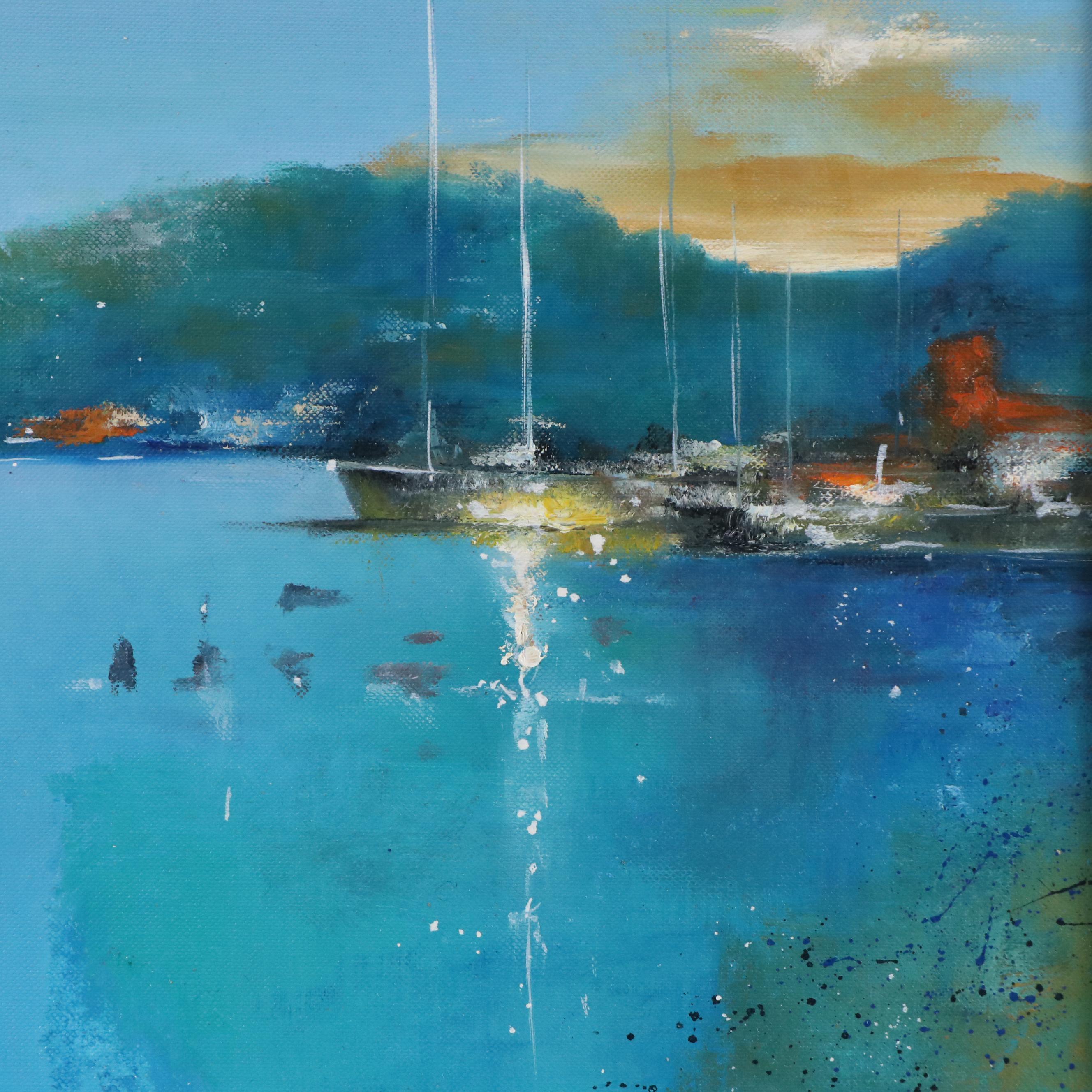 William Hammer Abstract Coastal Oil Painting