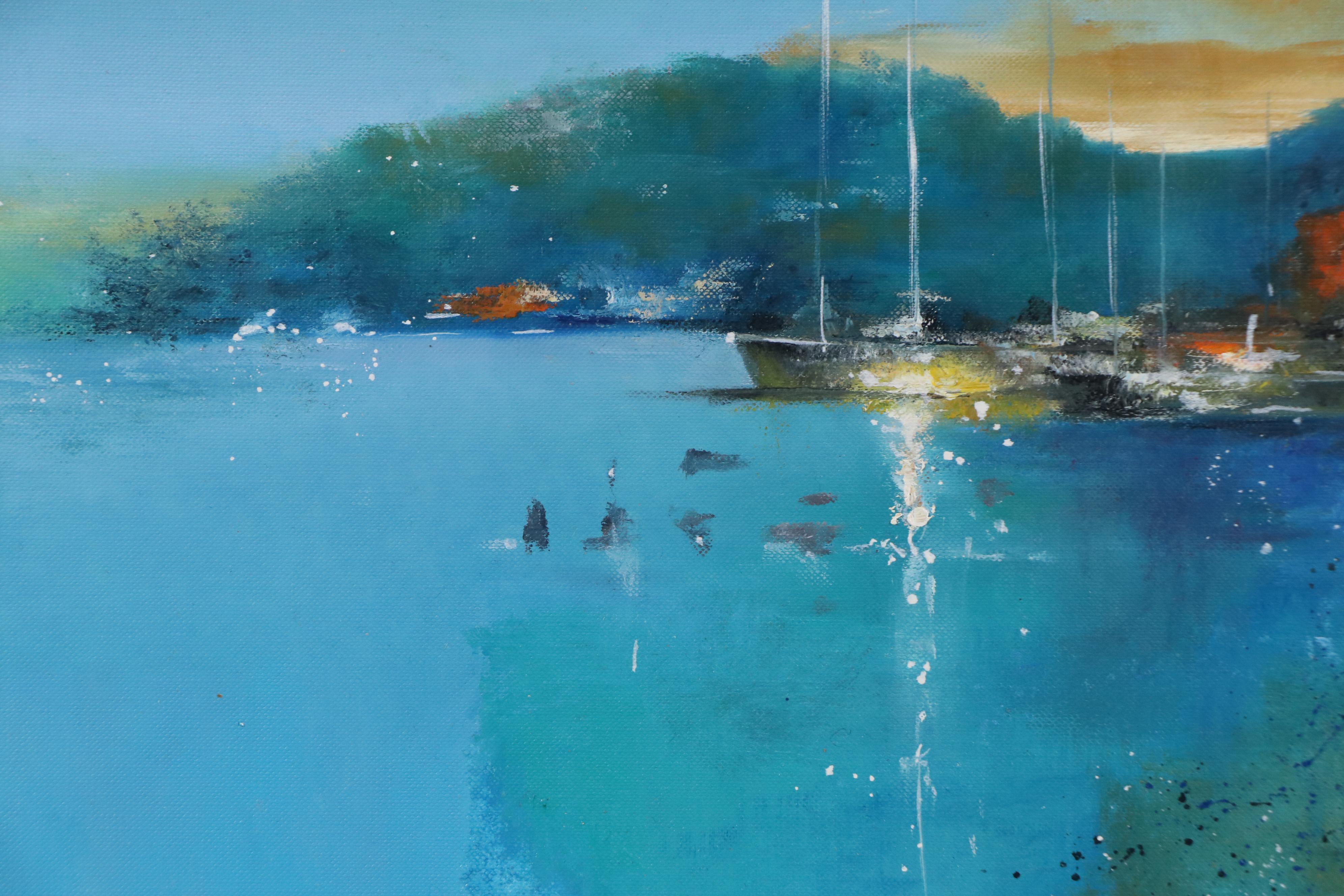 William Hammer Abstract Coastal Oil Painting