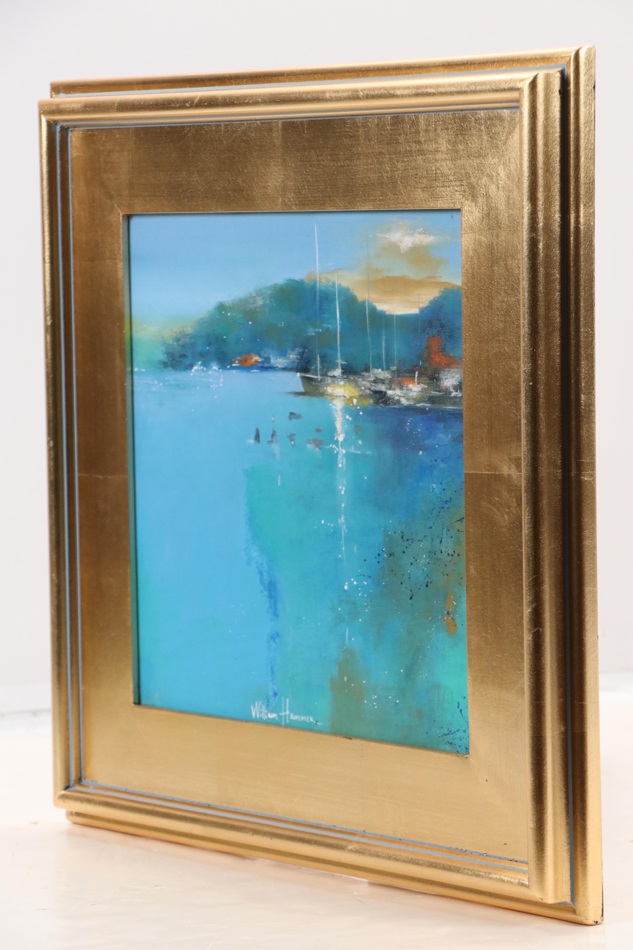 William Hammer Abstract Coastal Oil Painting