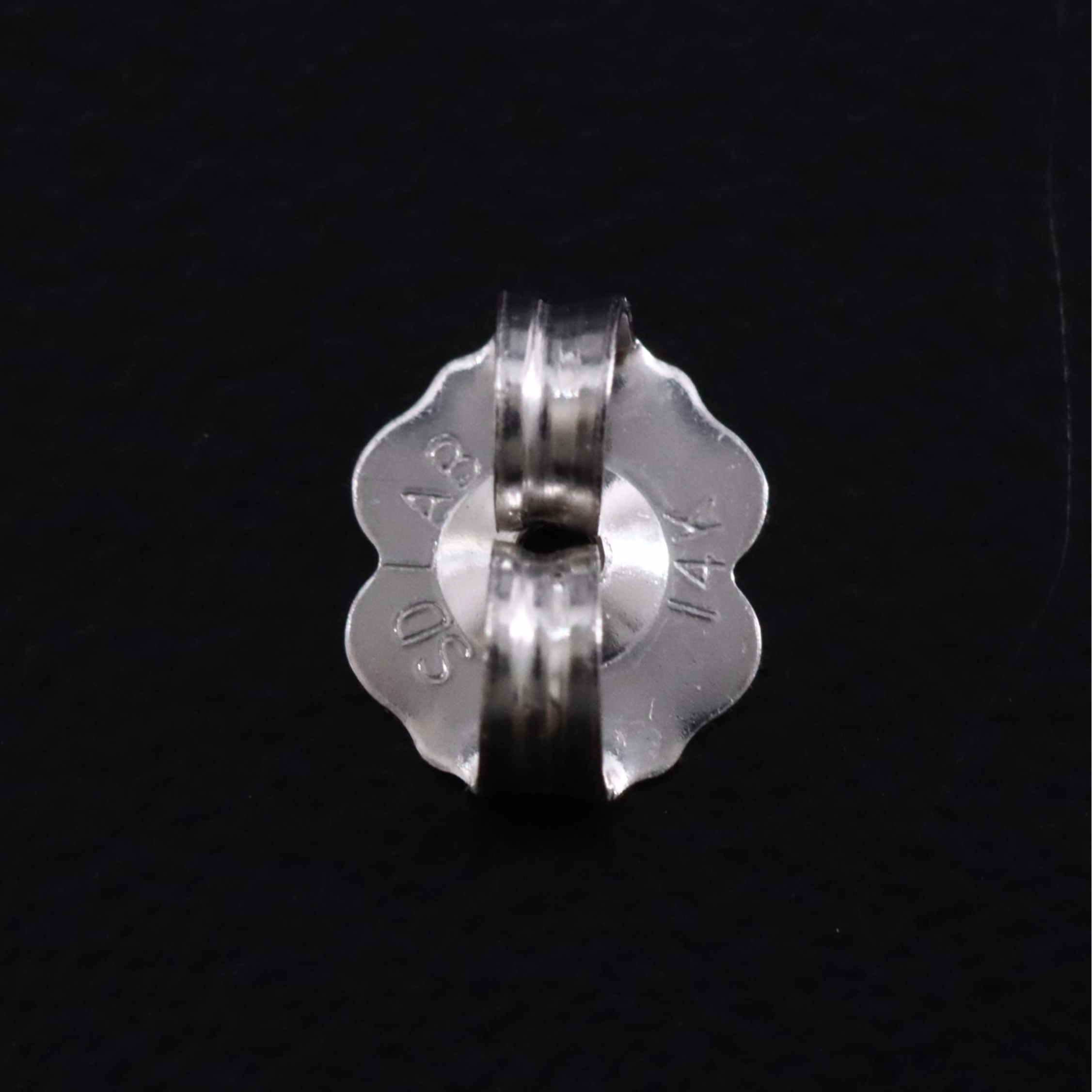 14K 1.50 CTW Lab Grown Diamond Twist Half Hoop Earrings