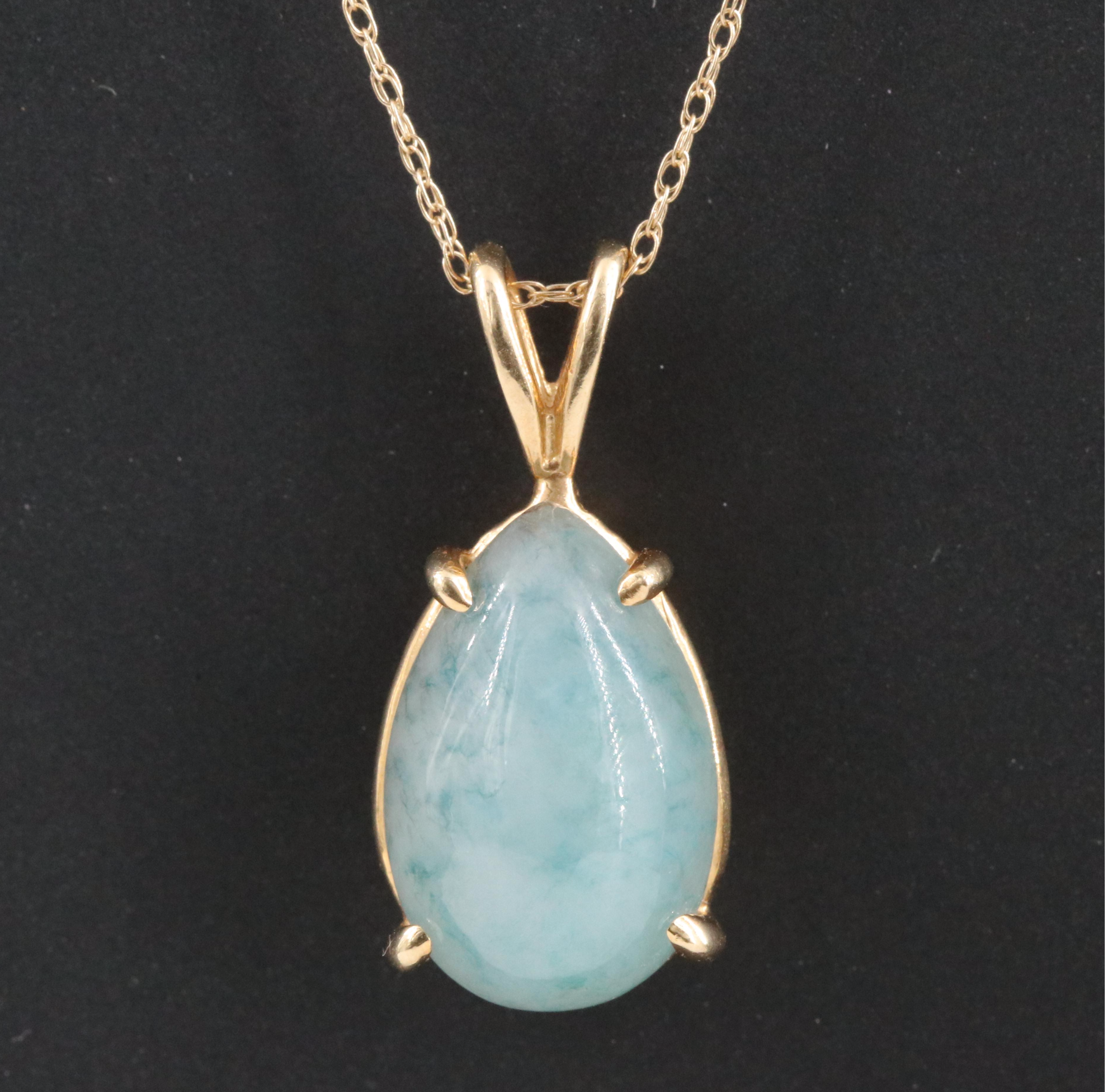 14K Jadeite Necklace