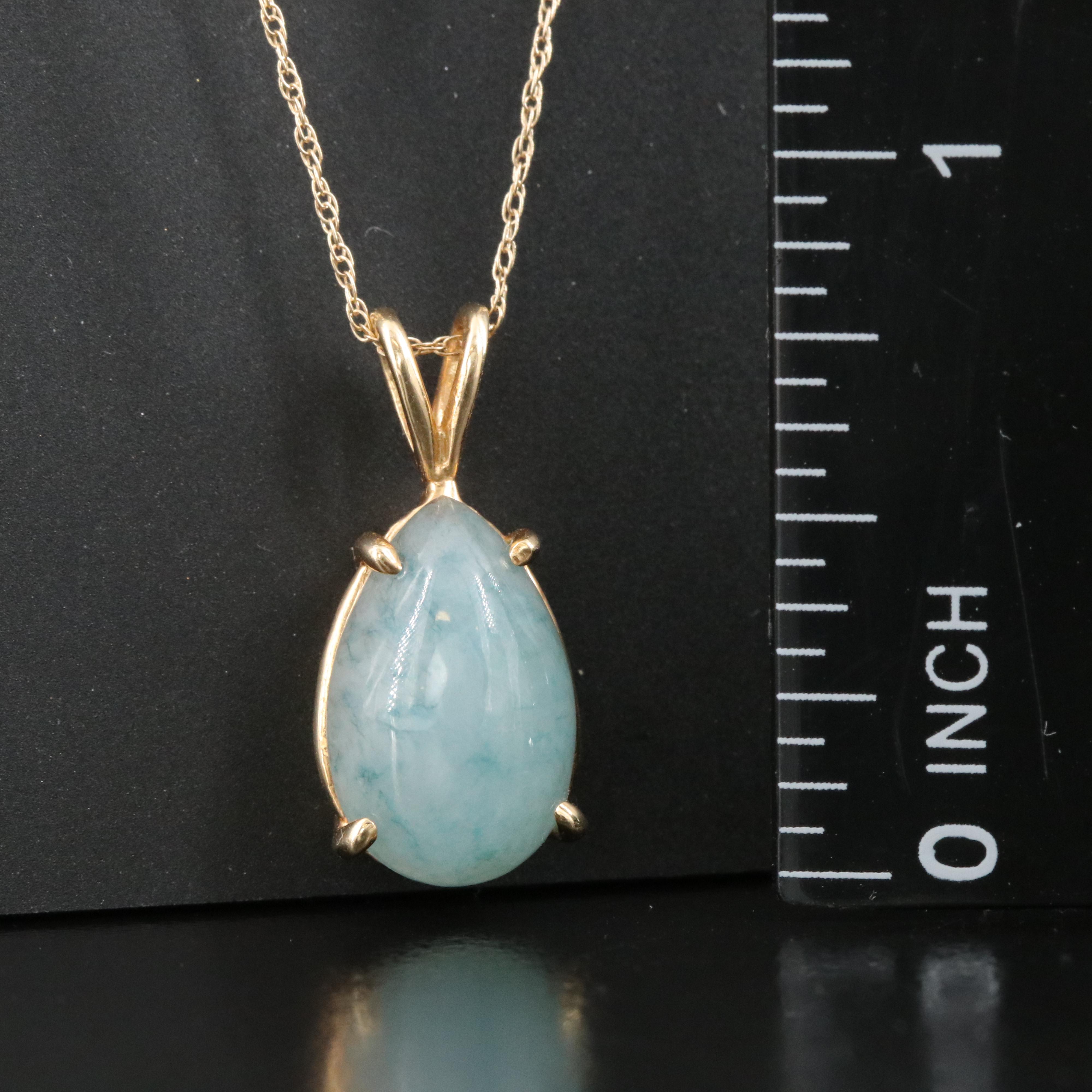 14K Jadeite Necklace