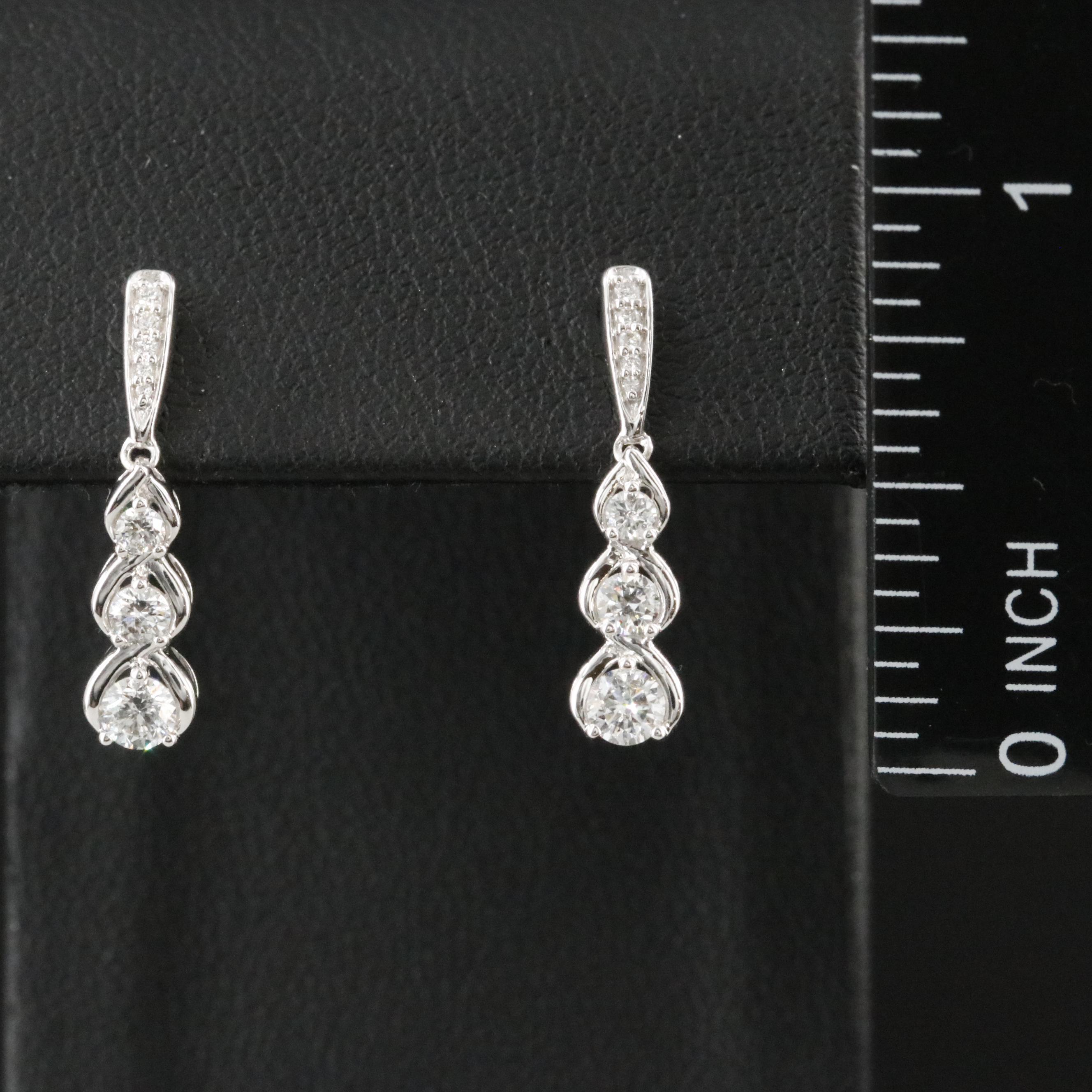 14K 0.50 CTW Diamond Drop Earrings