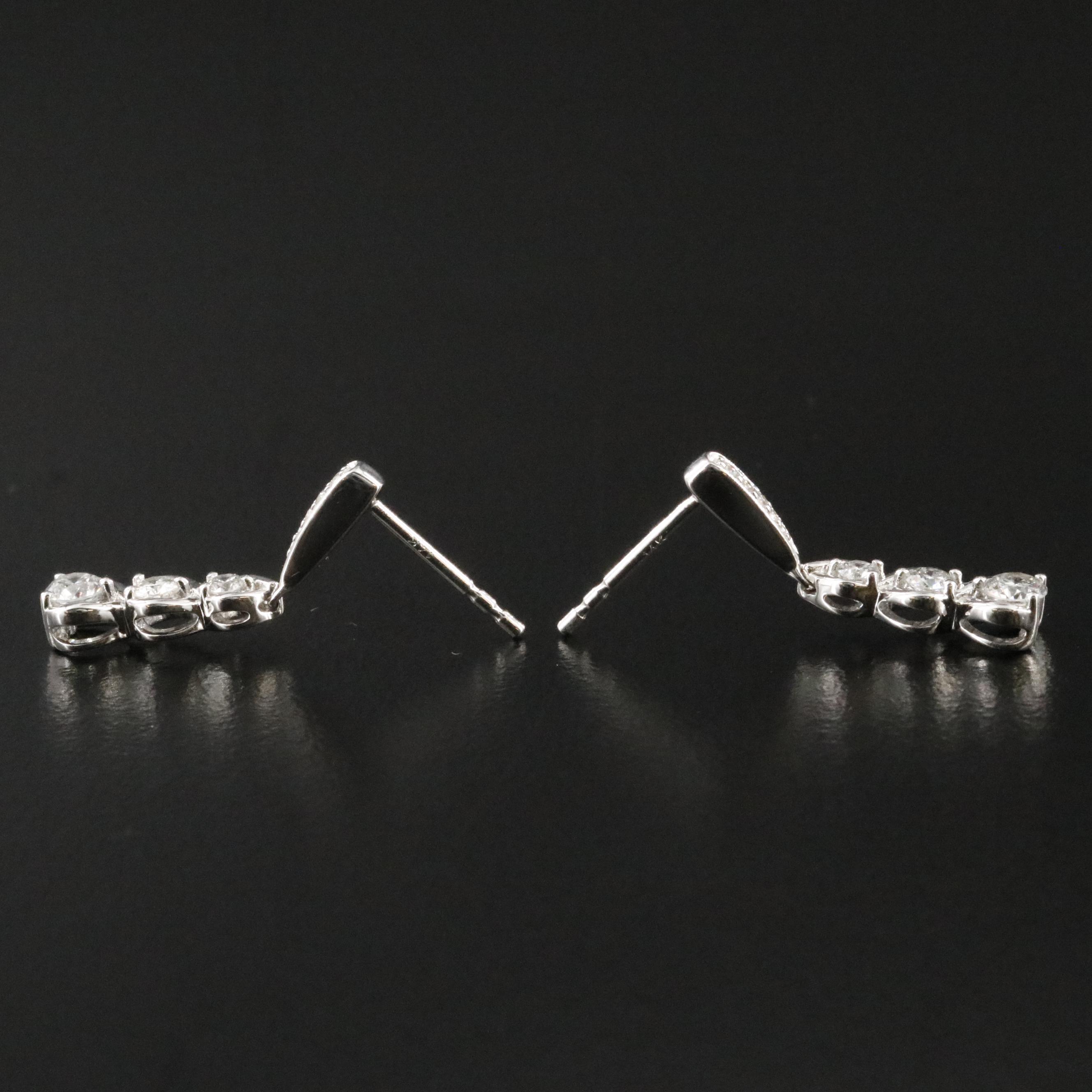 14K 0.50 CTW Diamond Drop Earrings