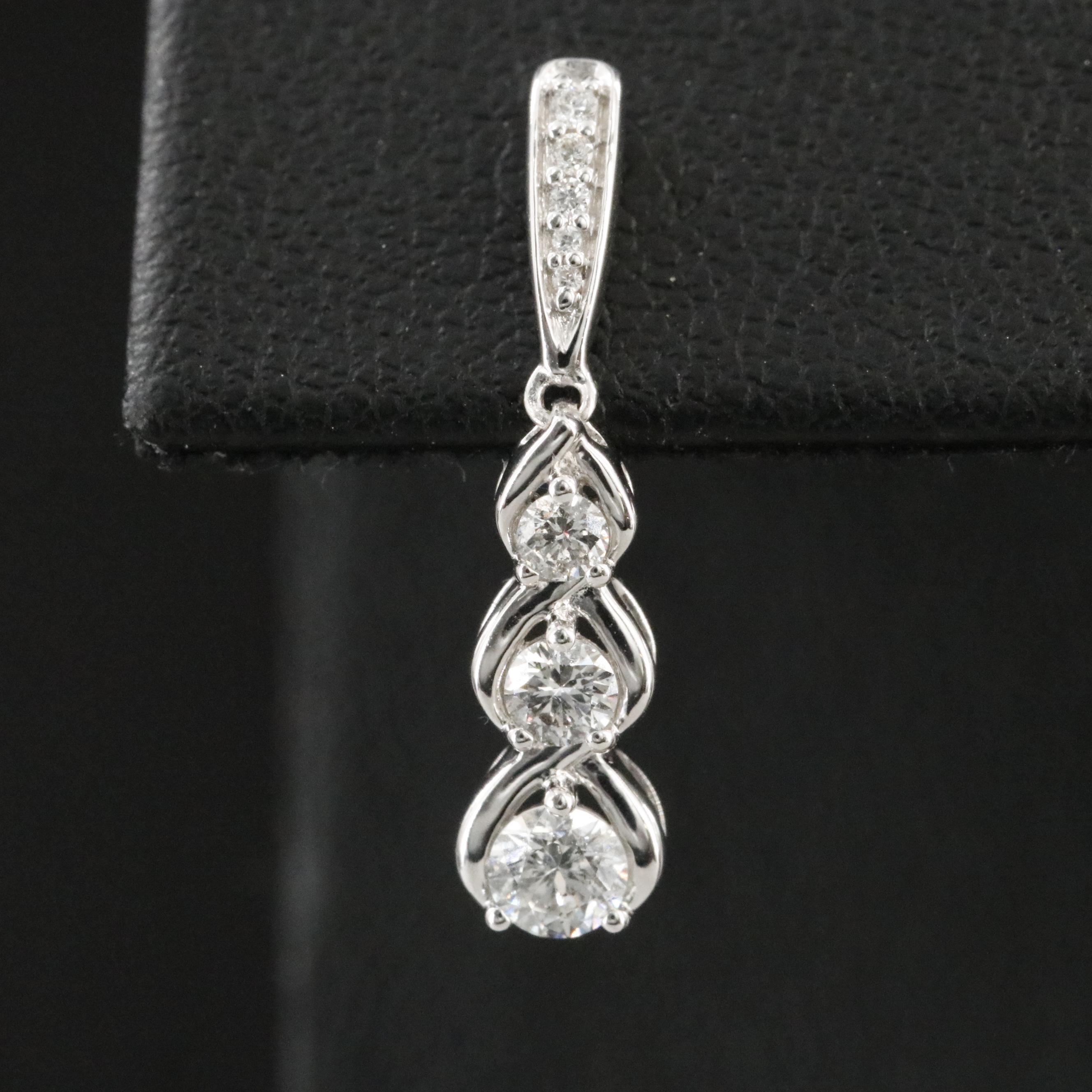 14K 0.50 CTW Diamond Drop Earrings