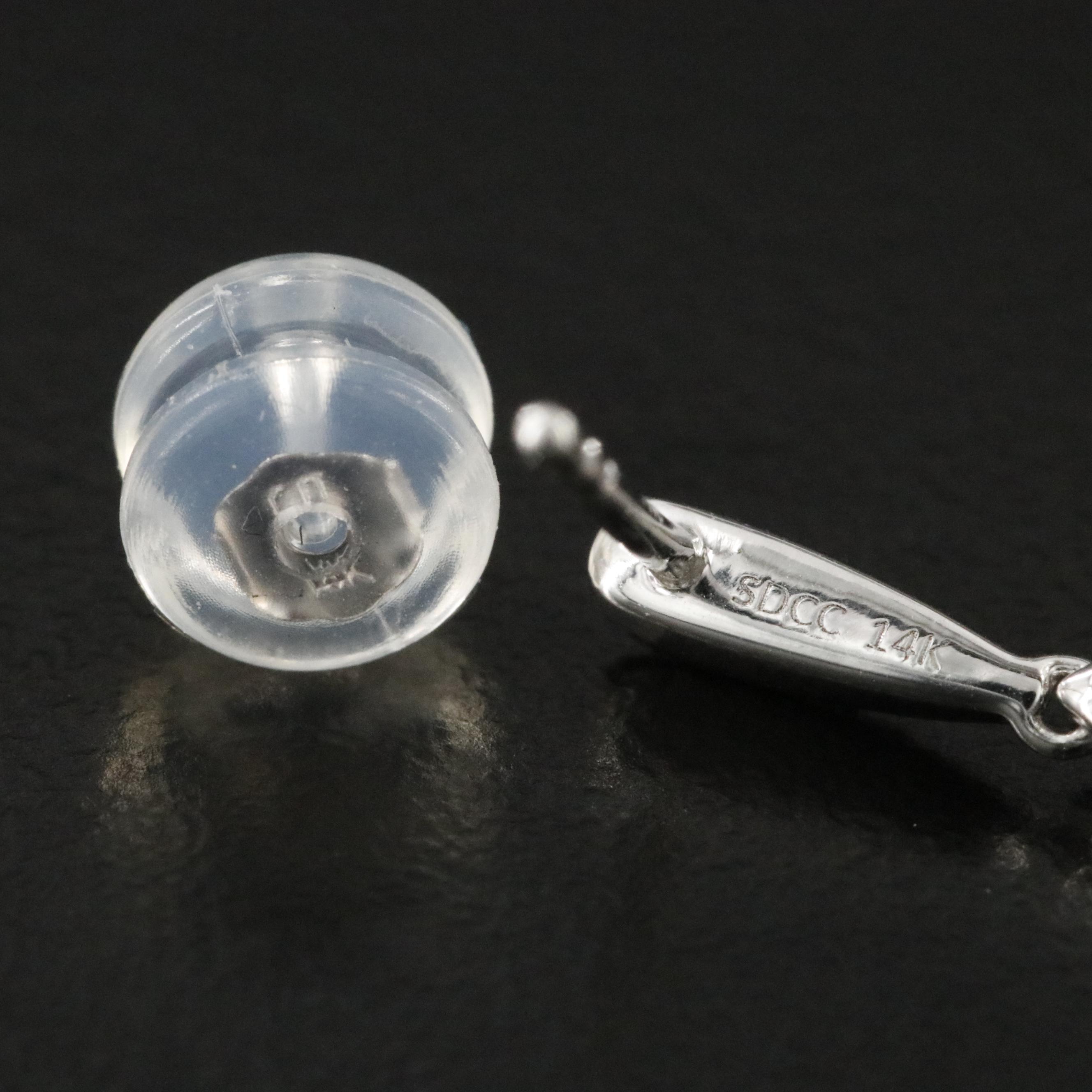 14K 0.50 CTW Diamond Drop Earrings