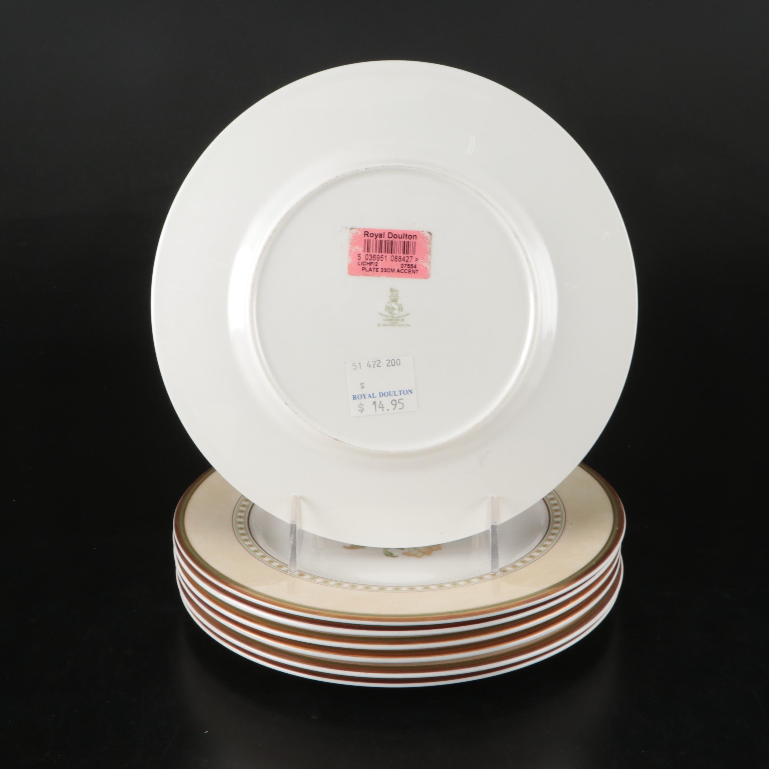 Royal Doulton "Lichfield" Porcelain Mugs and Luncheon Plates