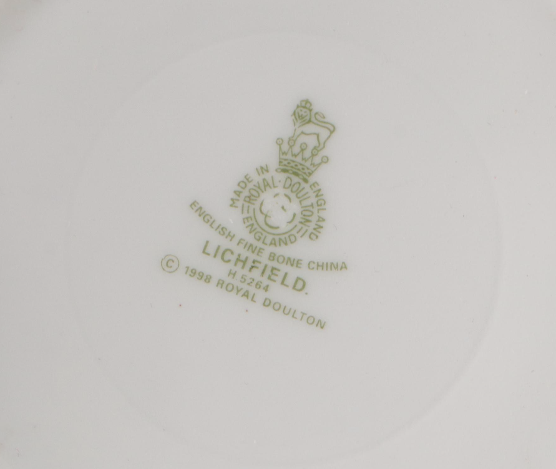 Royal Doulton "Lichfield" Porcelain Mugs and Luncheon Plates