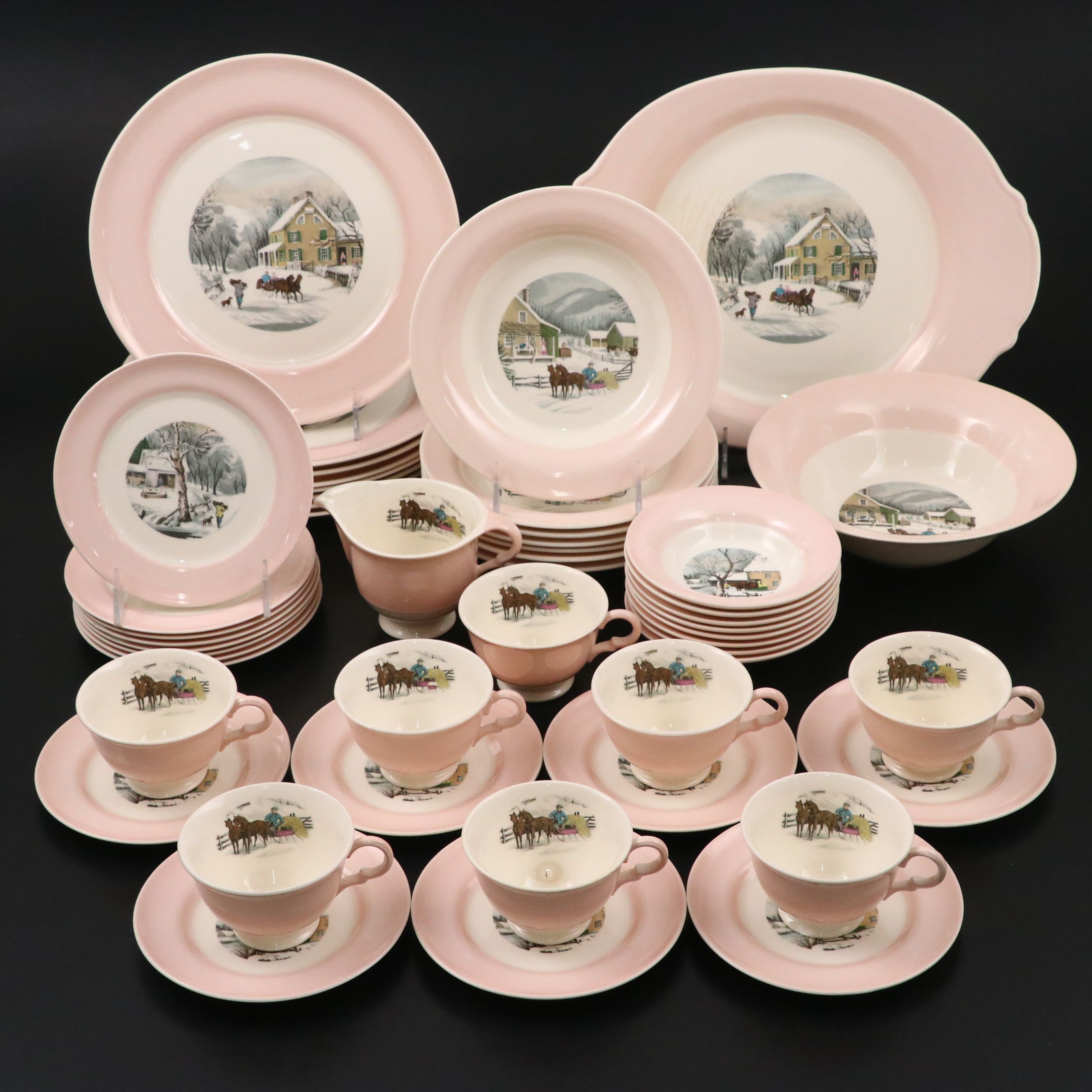 Royal "Currier & Ives" Ceramic Dinnerware