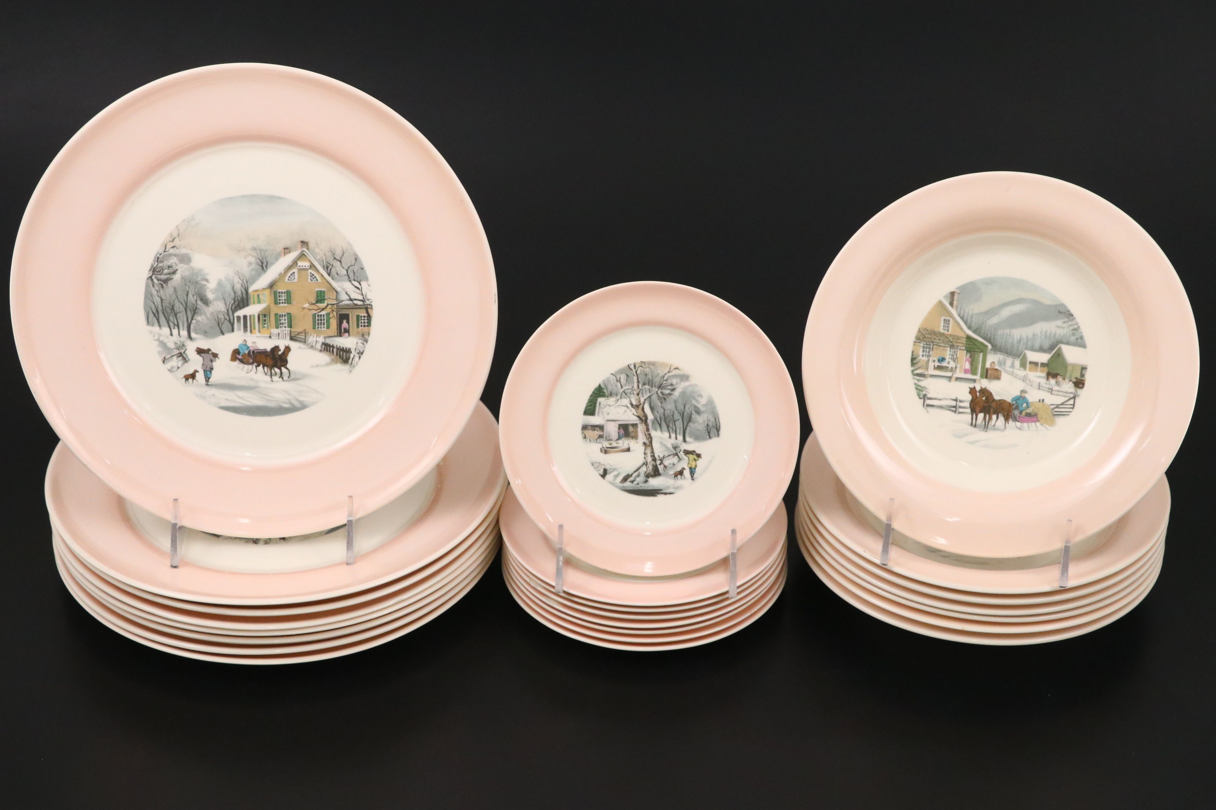 Royal "Currier & Ives" Ceramic Dinnerware